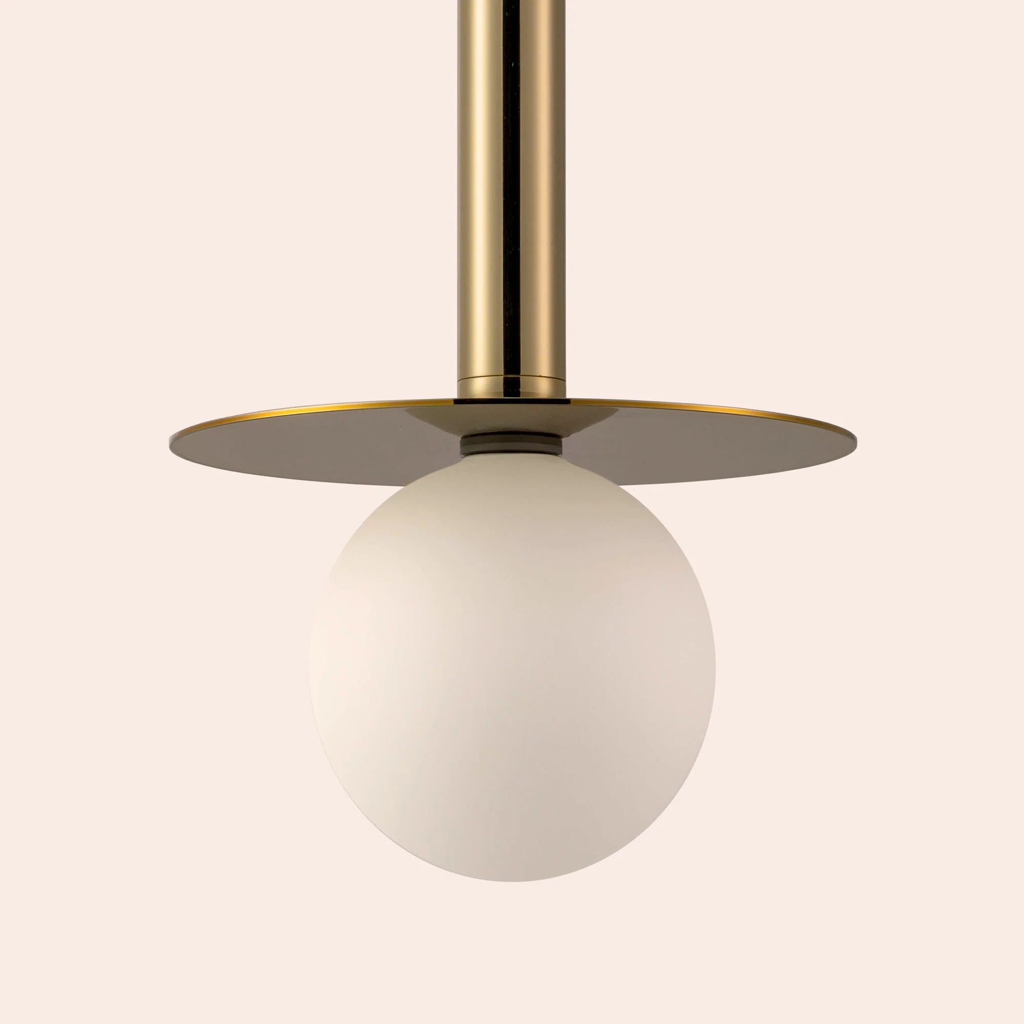 houseof. Plate Pendant Ceiling Light - Brass