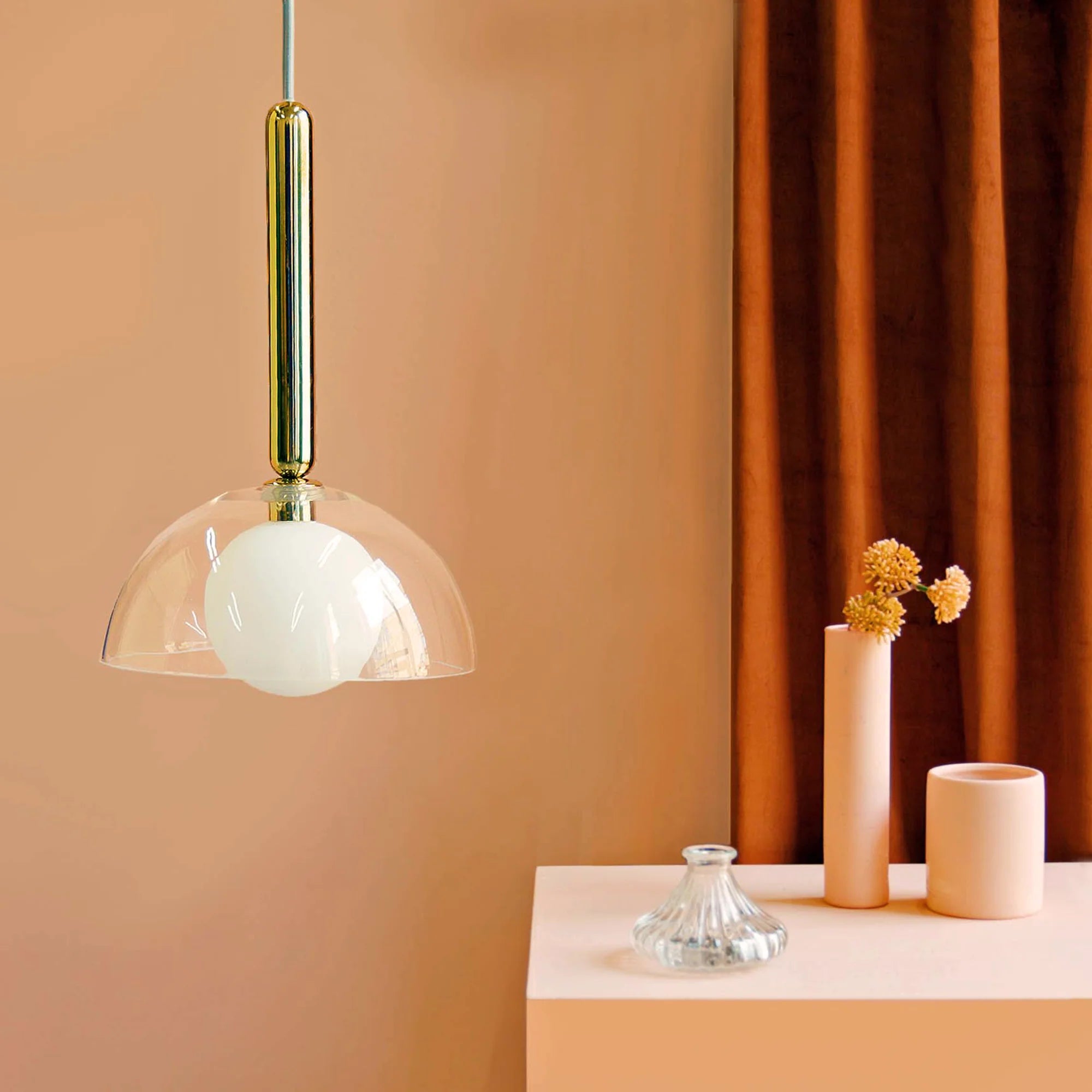 houseof. Dome Ceiling Light - Clear Glass