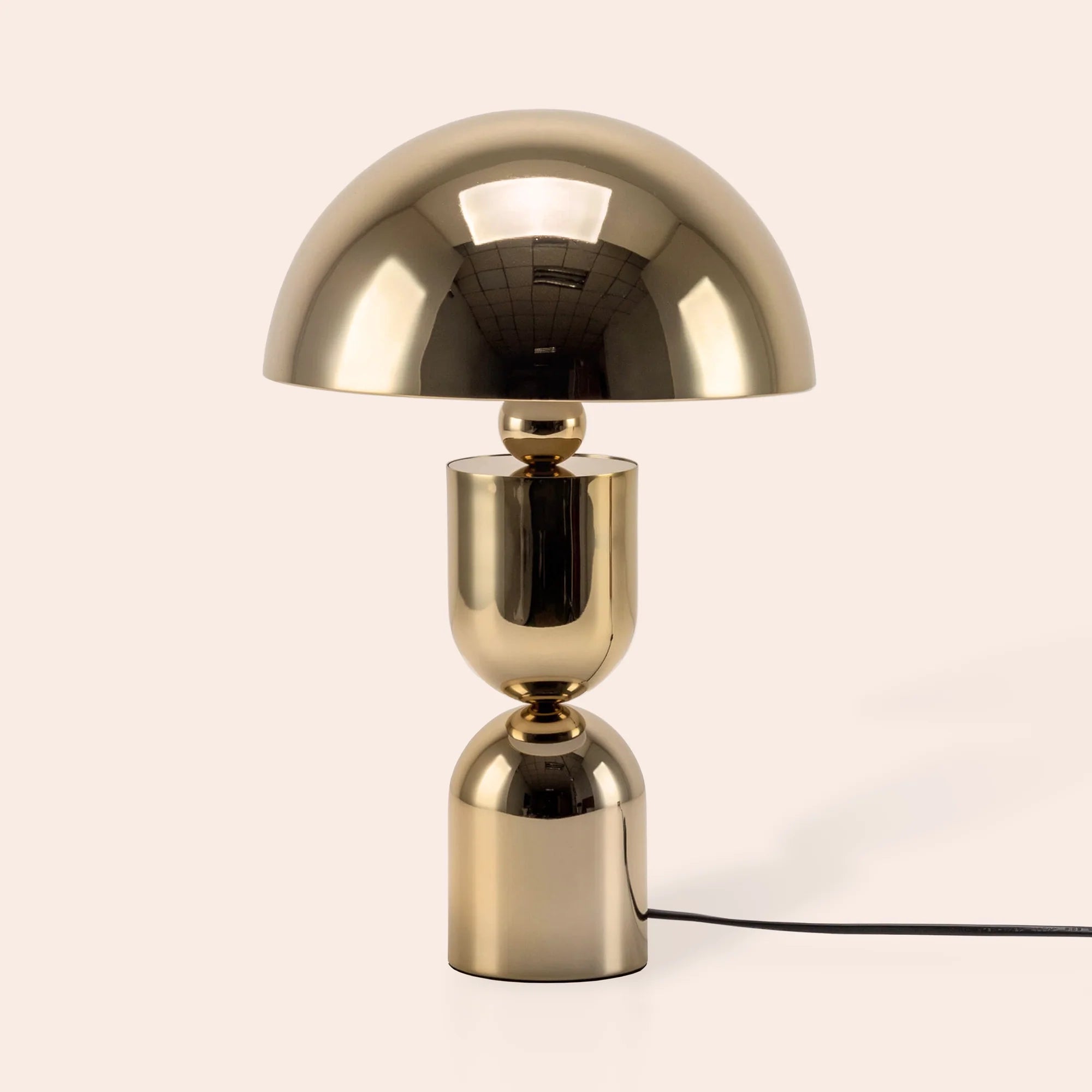 houseof. Mushroom Dome Table Lamp - Brass