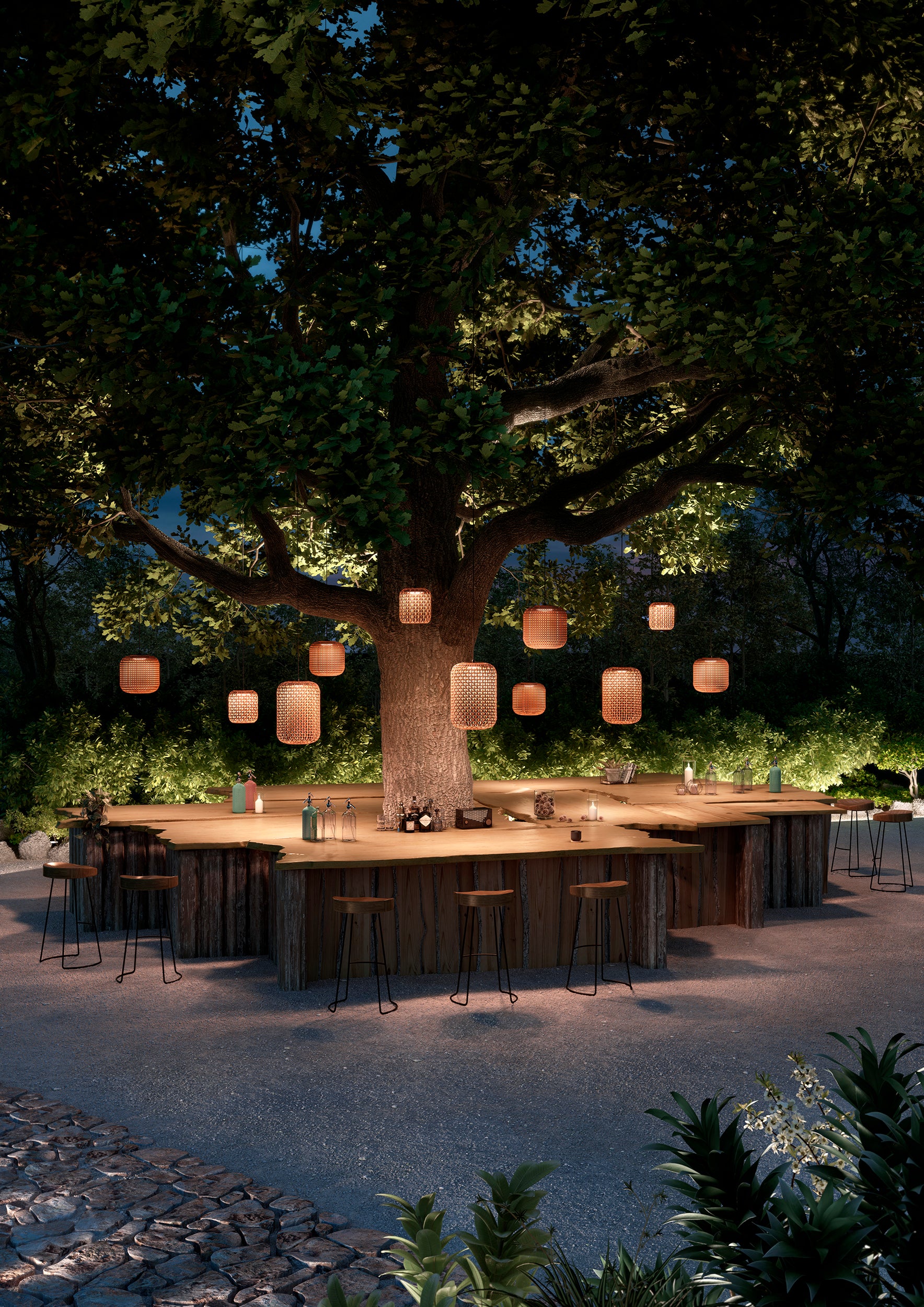 Bover Nans S/31.2 XL Outdoor Pendant