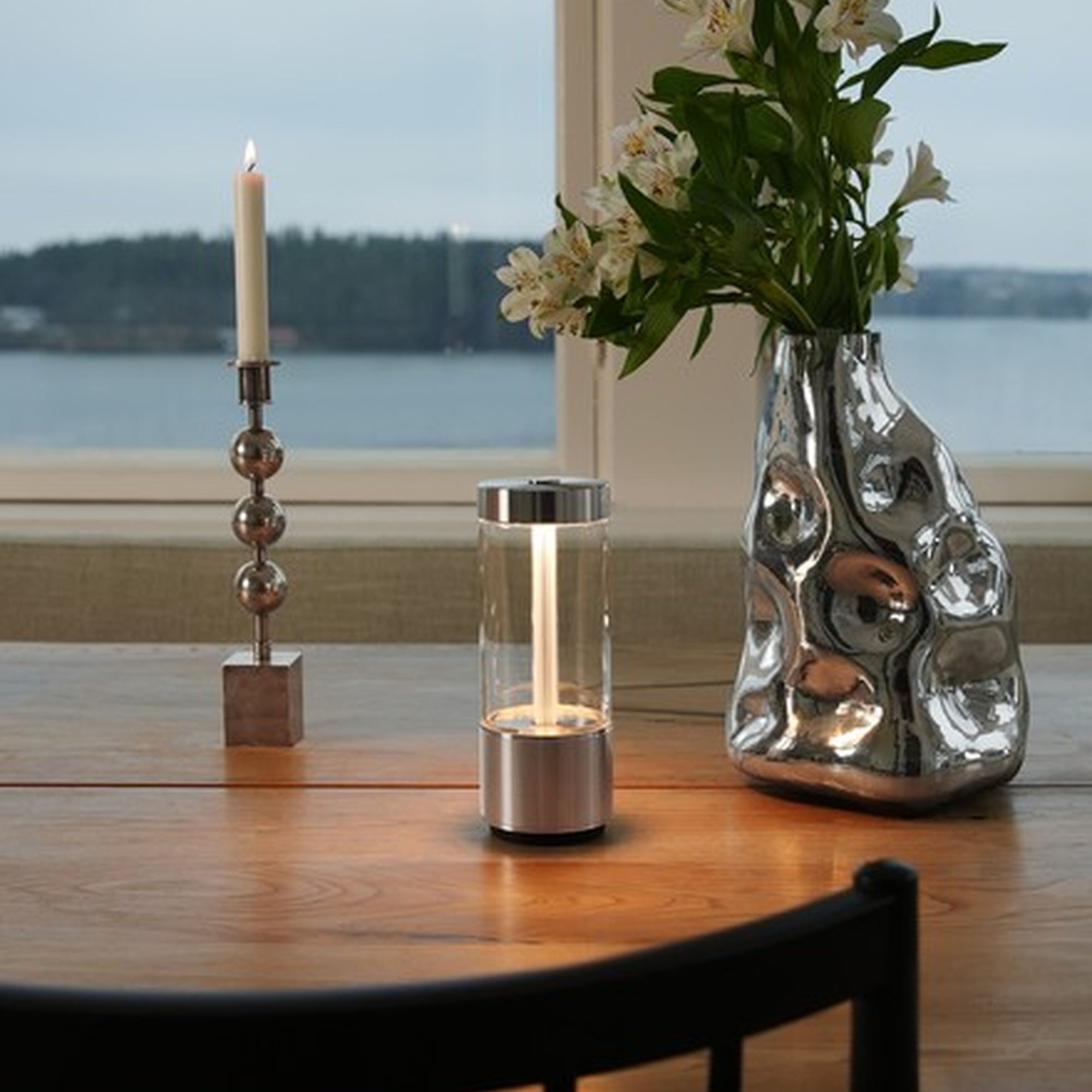 Buster + Punch Takeout Portable LED Table Light - Cross Knurl Detail