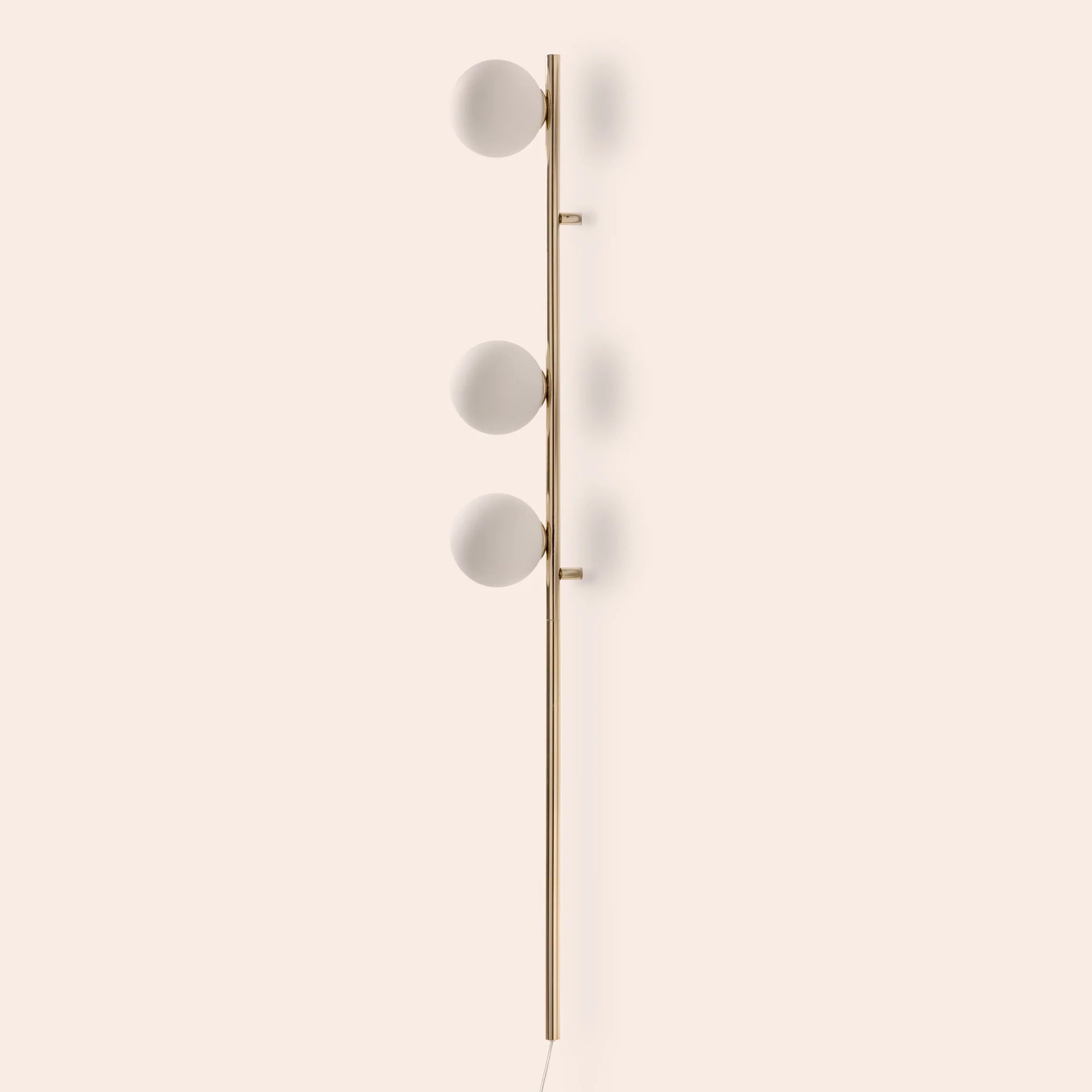 houseof. Bar Opal Ball Wall Light - Brass