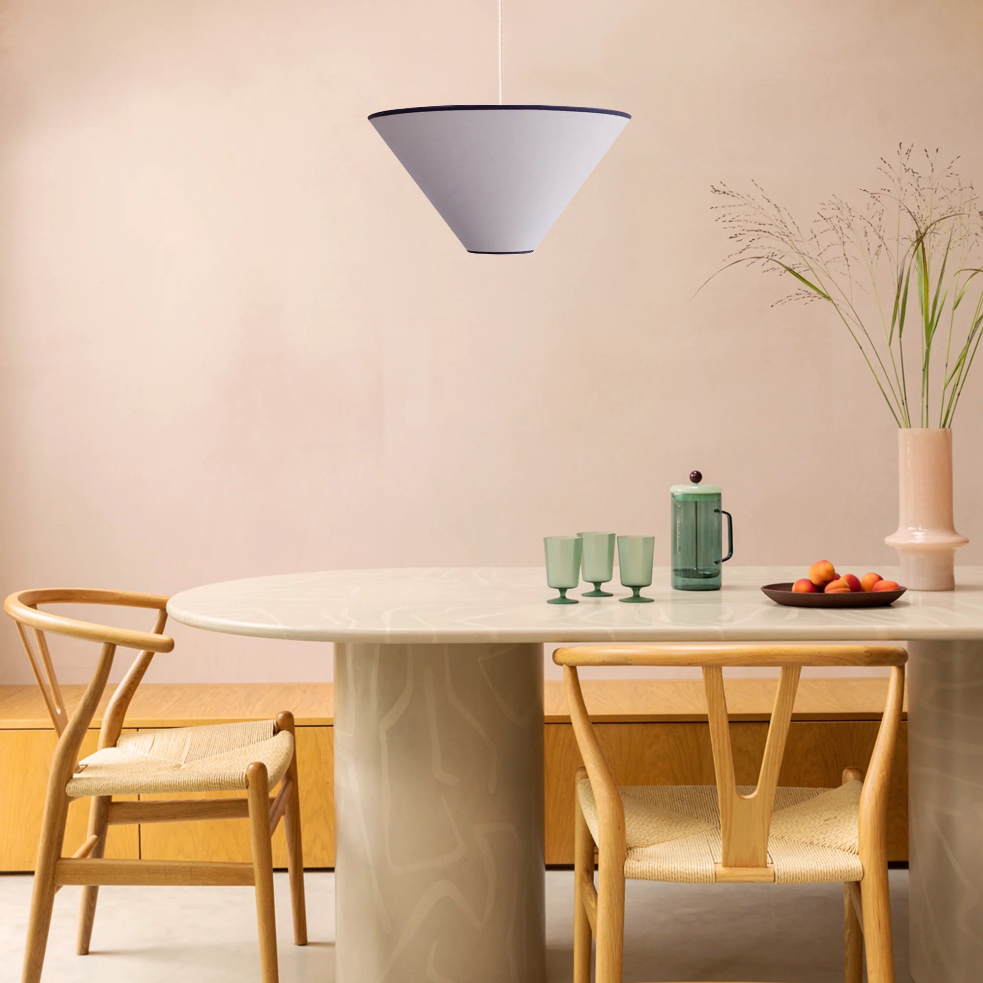 houseof. Medium Plain Cone Shade - Blue