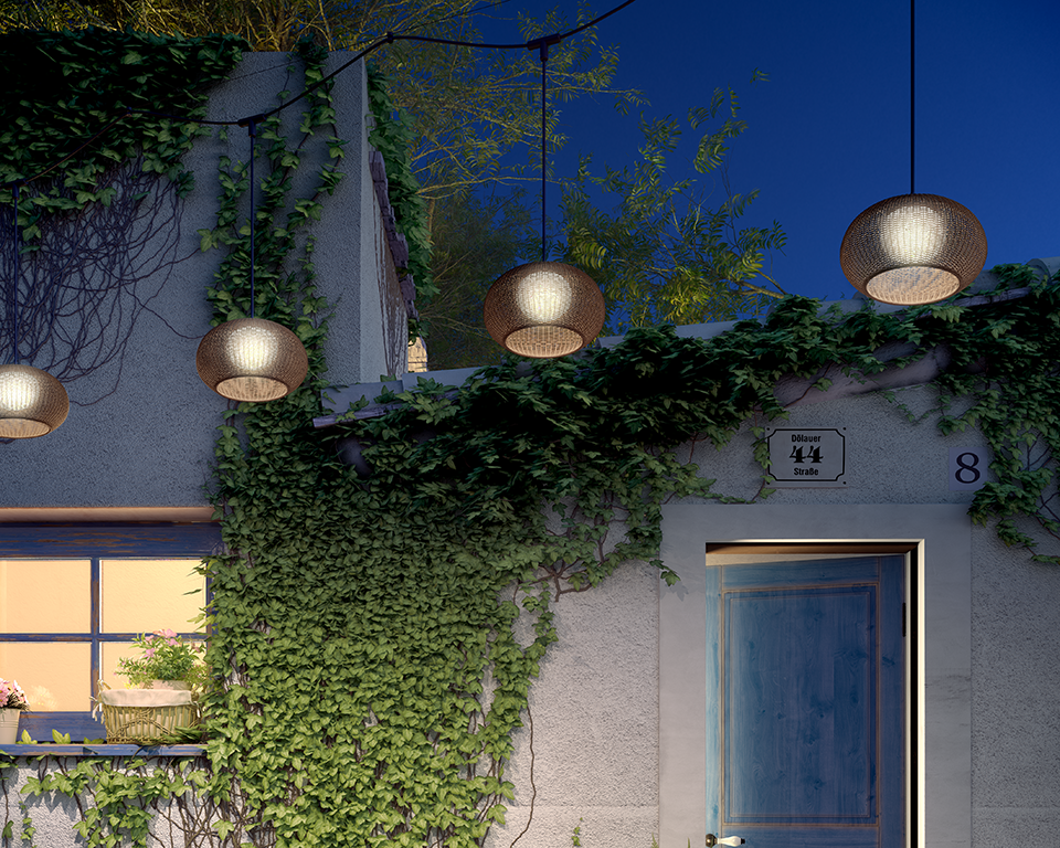 Bover Garota Catenary S/27/4L Outdoor Light