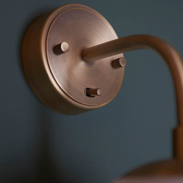 Utopia Sphere Wall Light - Antique Brass