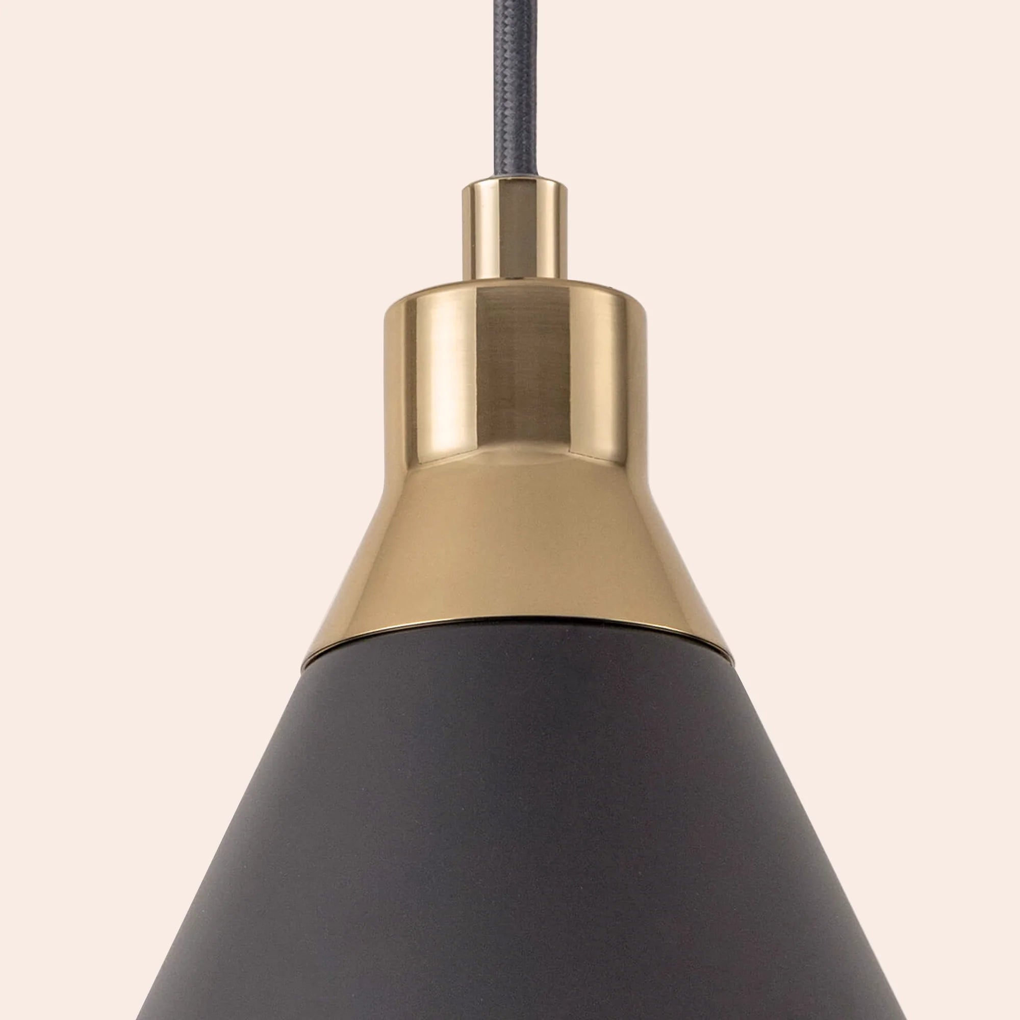 houseof. Cone Ceiling Pendant Light - Charcoal