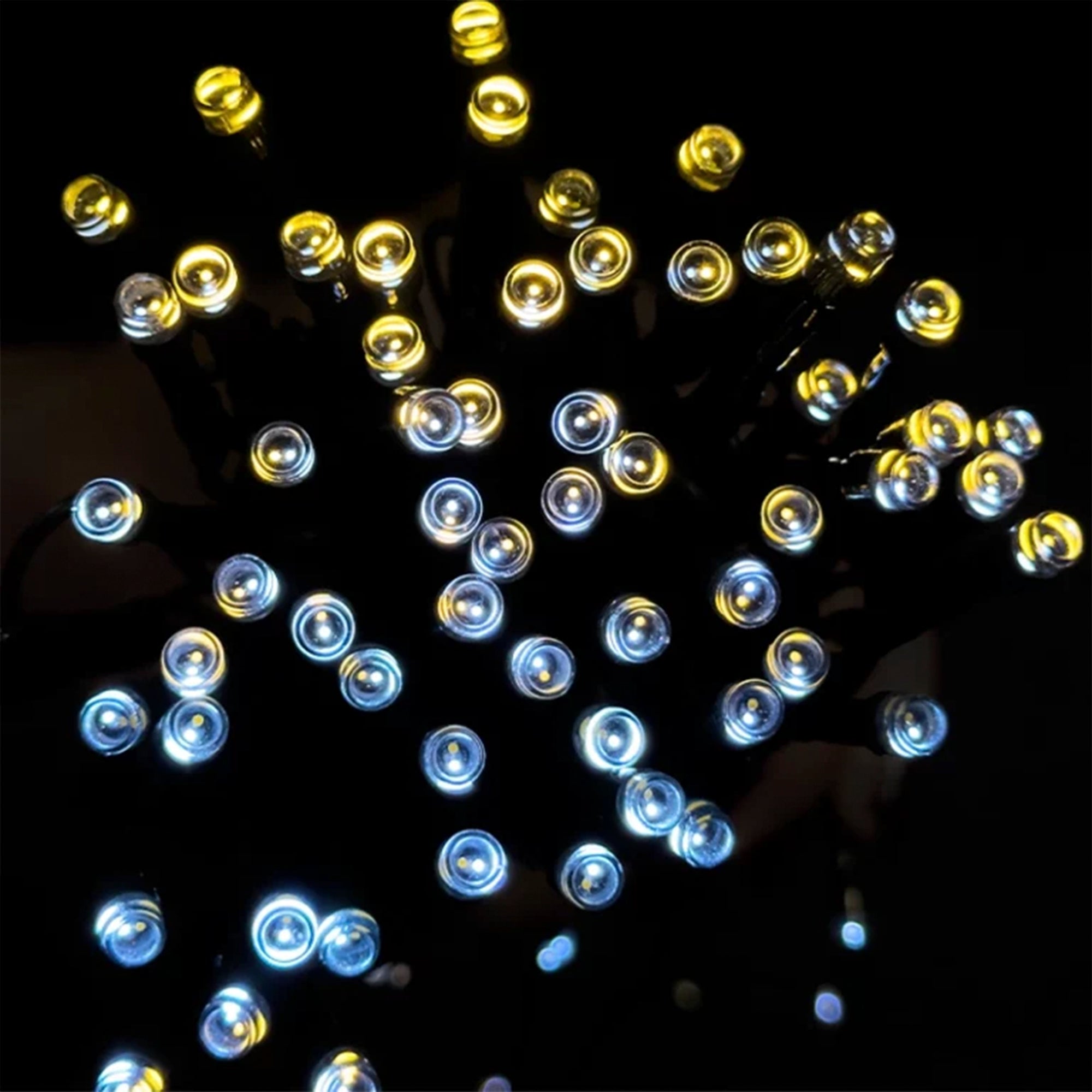 Lumena Cosmic Ara – Dual White Solar String Lights 50m with Remote Control