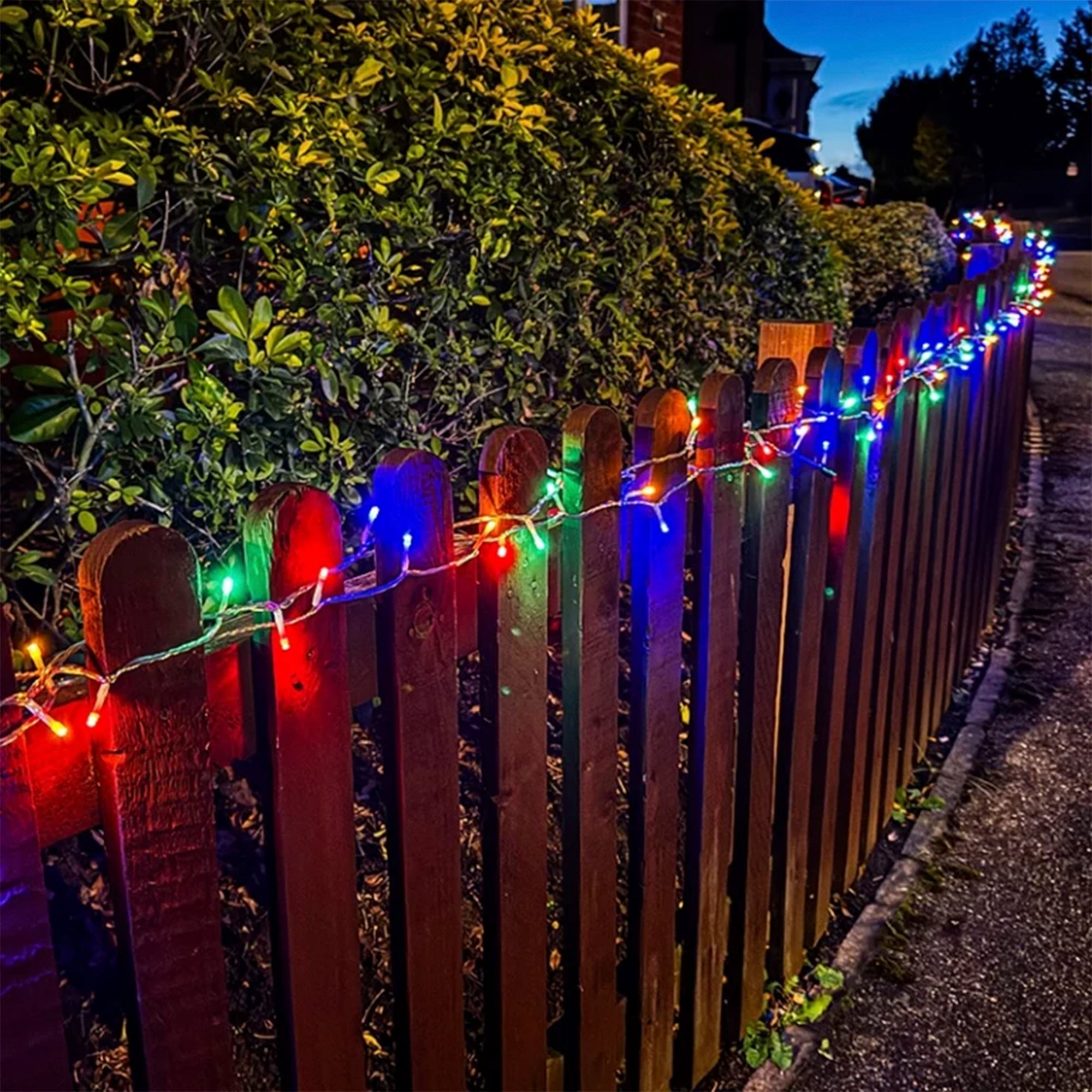 Lumena Cosmic Pavo – Coloured Solar String Lights 50m with Remote Control