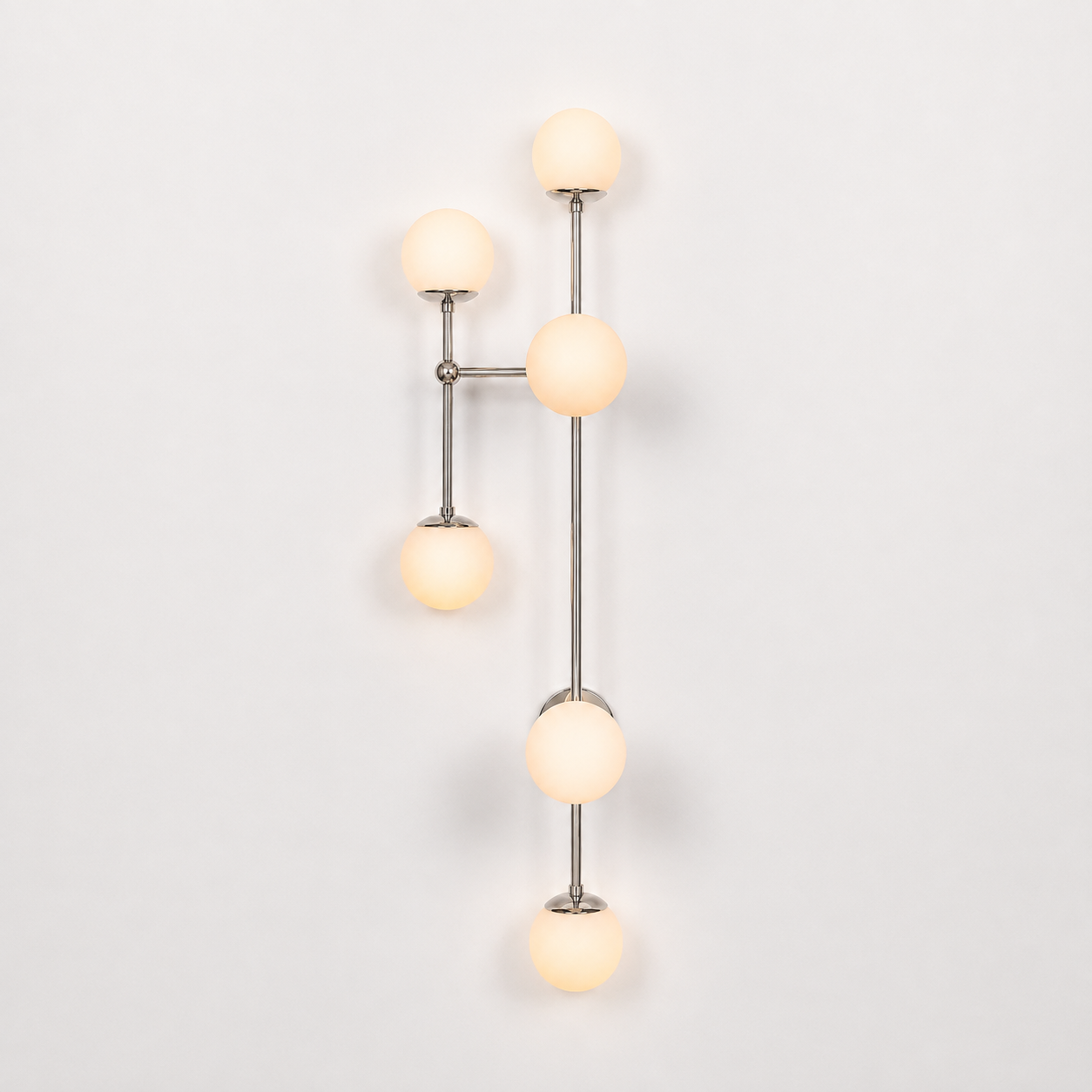 Schwung Armstrong 6 L 6 Light Flush/Wall Sconce Light - Opal Mat Glass