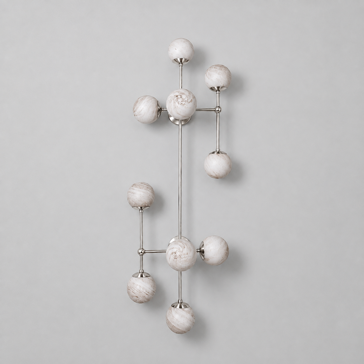 Schwung Armstrong 10 Light Flush/Wall Sconce Light - Marble Glass