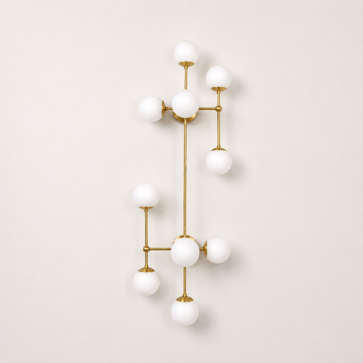 Schwung Armstrong 10 Light Flush/Wall Sconce Light - Opal Mat Glass
