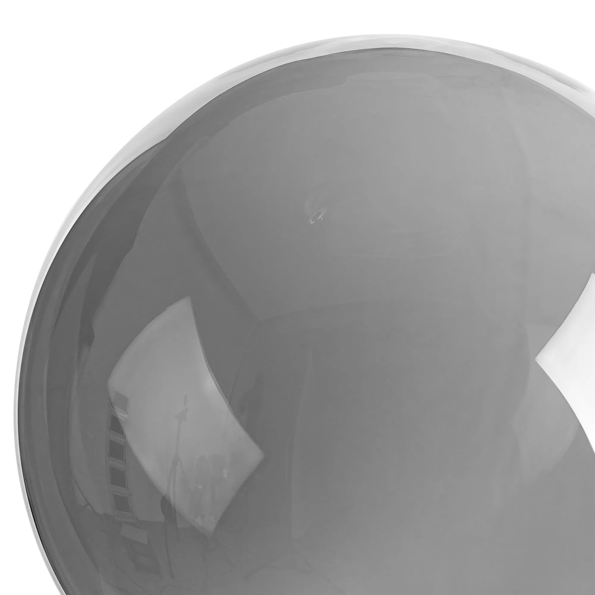 Sycamore 15cm Round Glass Shade - Smoke Plated