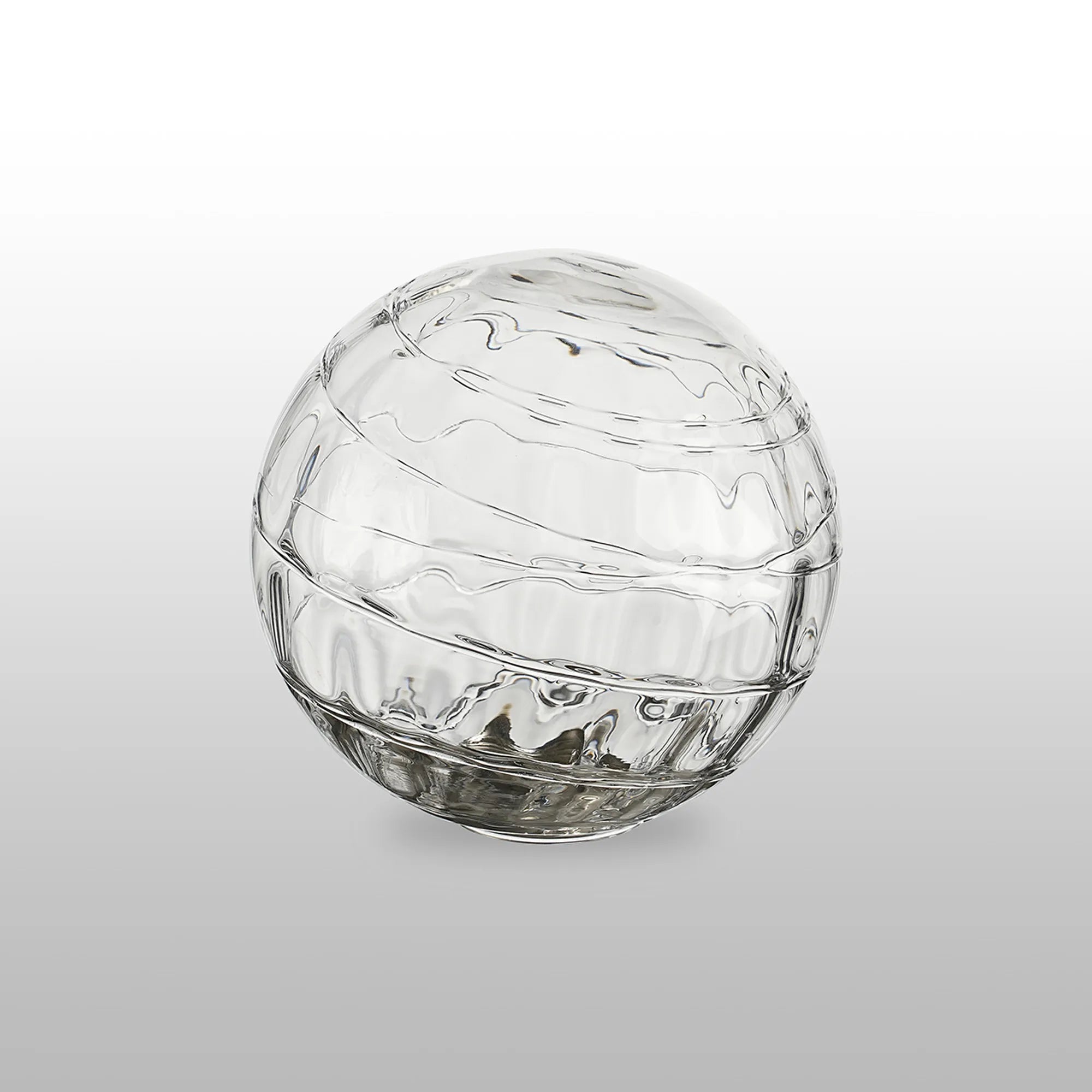 Sycamore 15cm Round Textured Melting Glass Shade - Clear