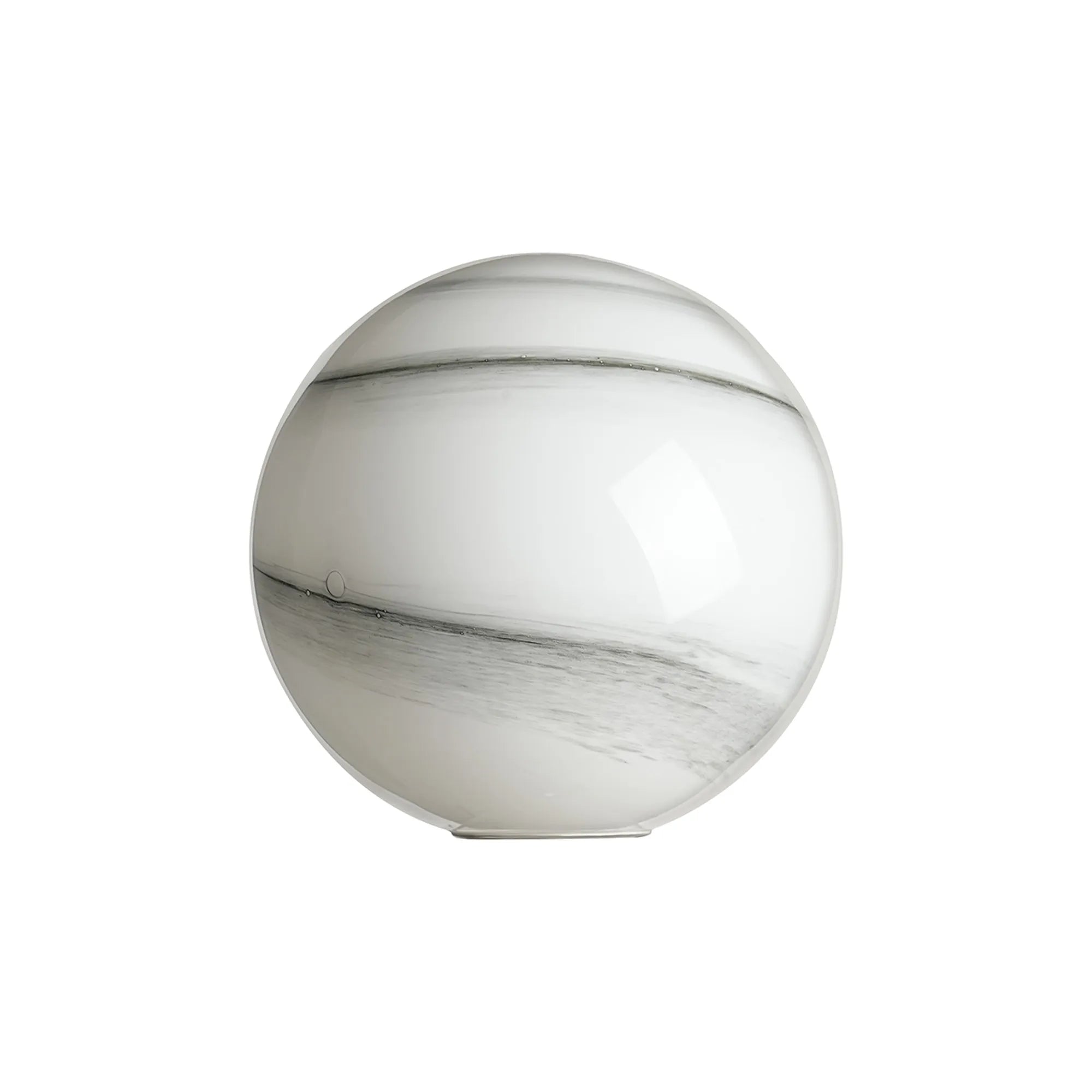 Sycamore 15cm Round Marble Effect Glass Shade -White & Grey
