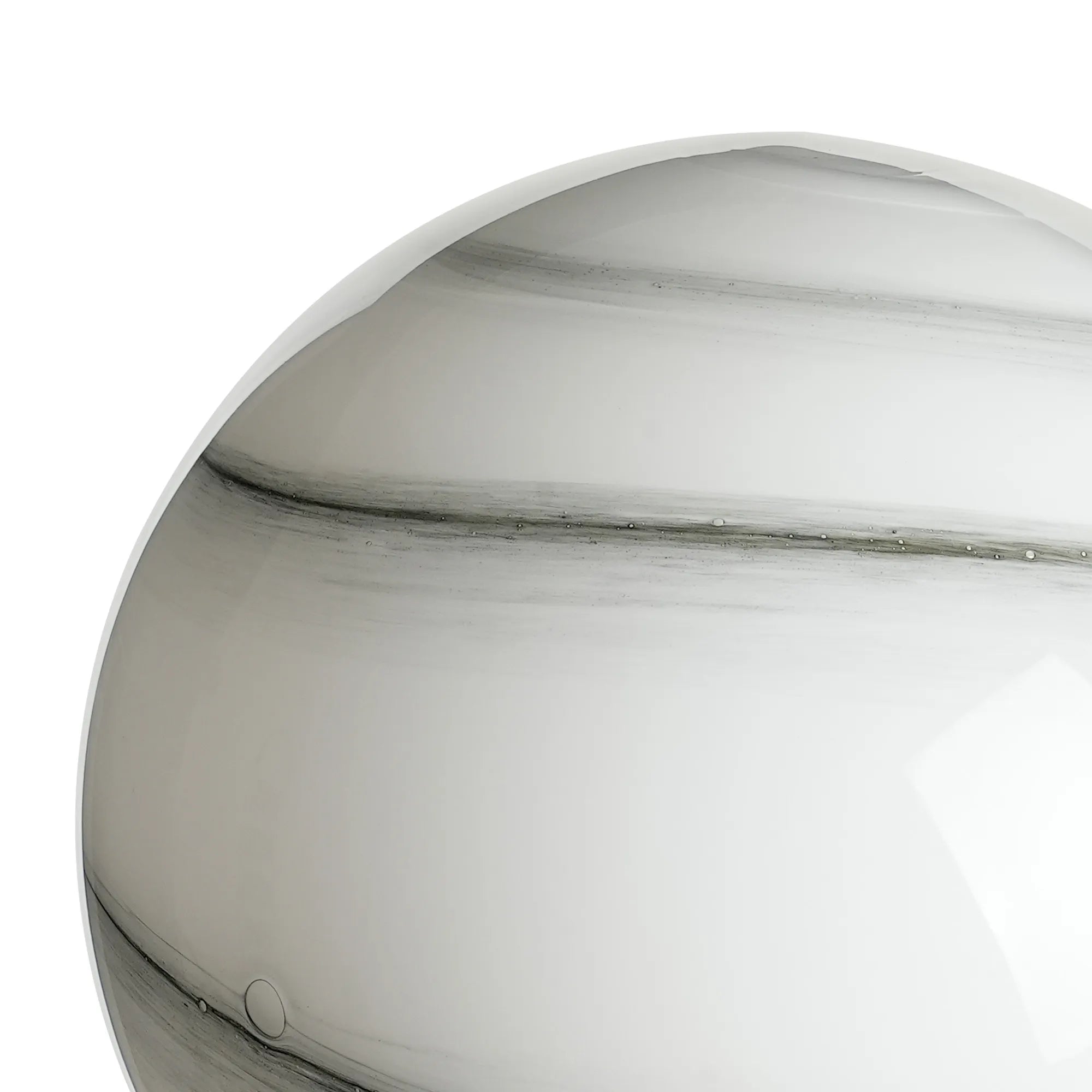 Sycamore 15cm Round Marble Effect Glass Shade -White & Grey
