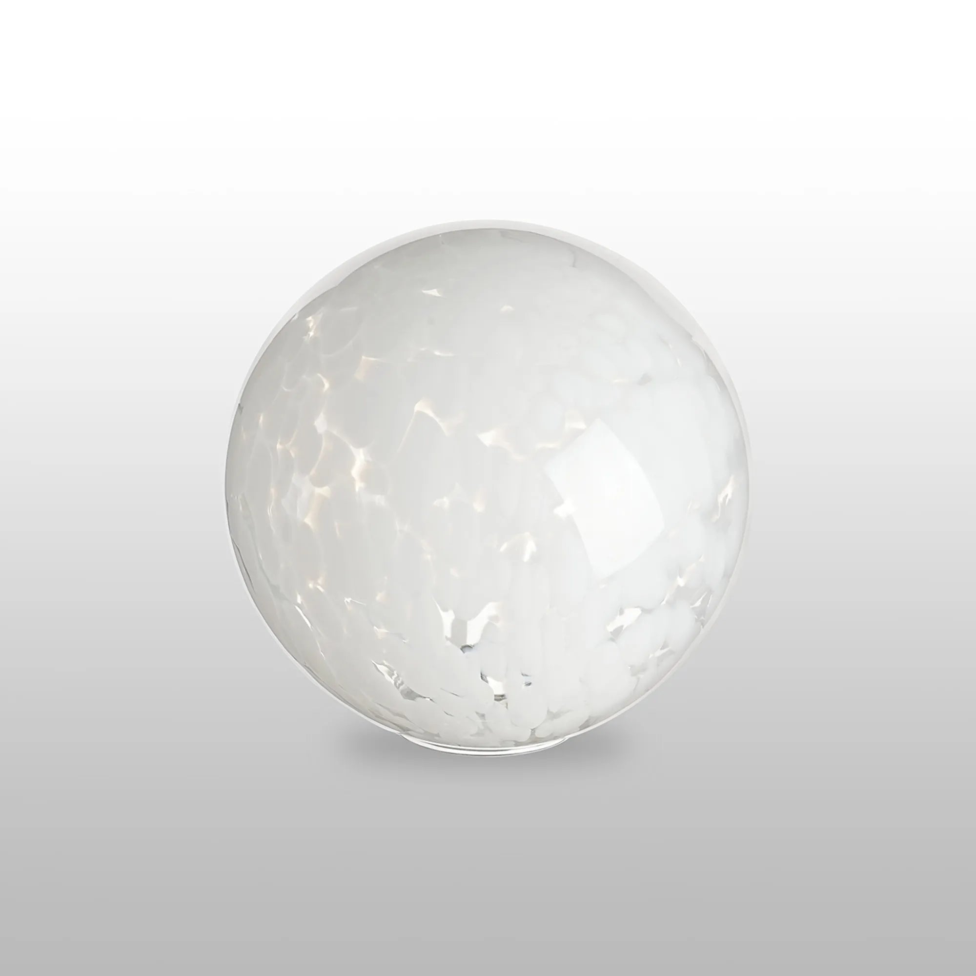 Sycamore 15cm Round Speckled Glass Shade -White & Clear