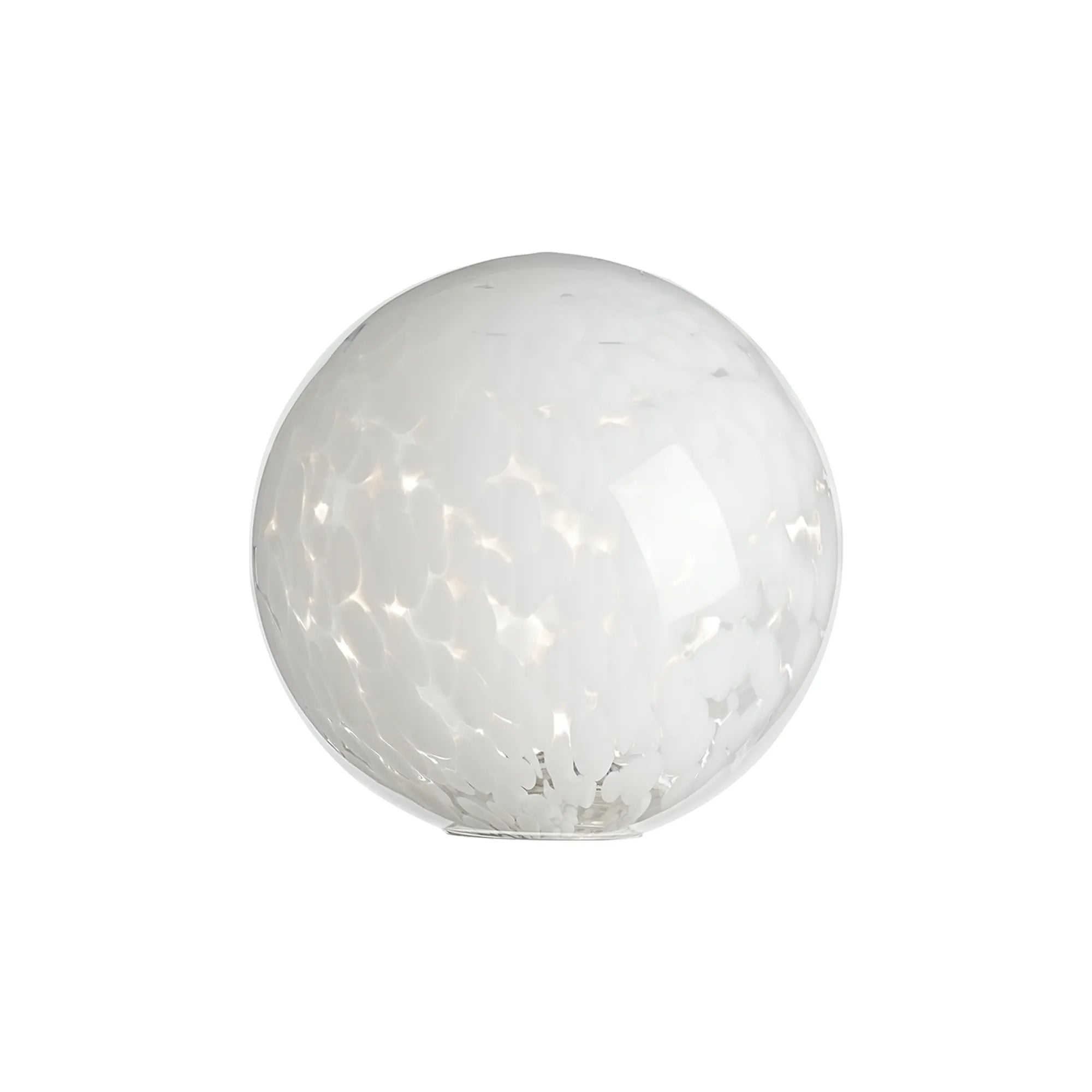 Sycamore 15cm Round Speckled Glass Shade -White & Clear