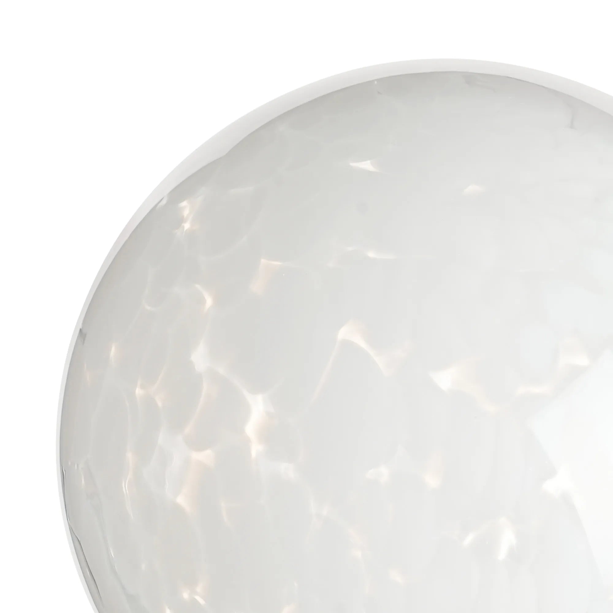 Sycamore 15cm Round Speckled Glass Shade -White & Clear