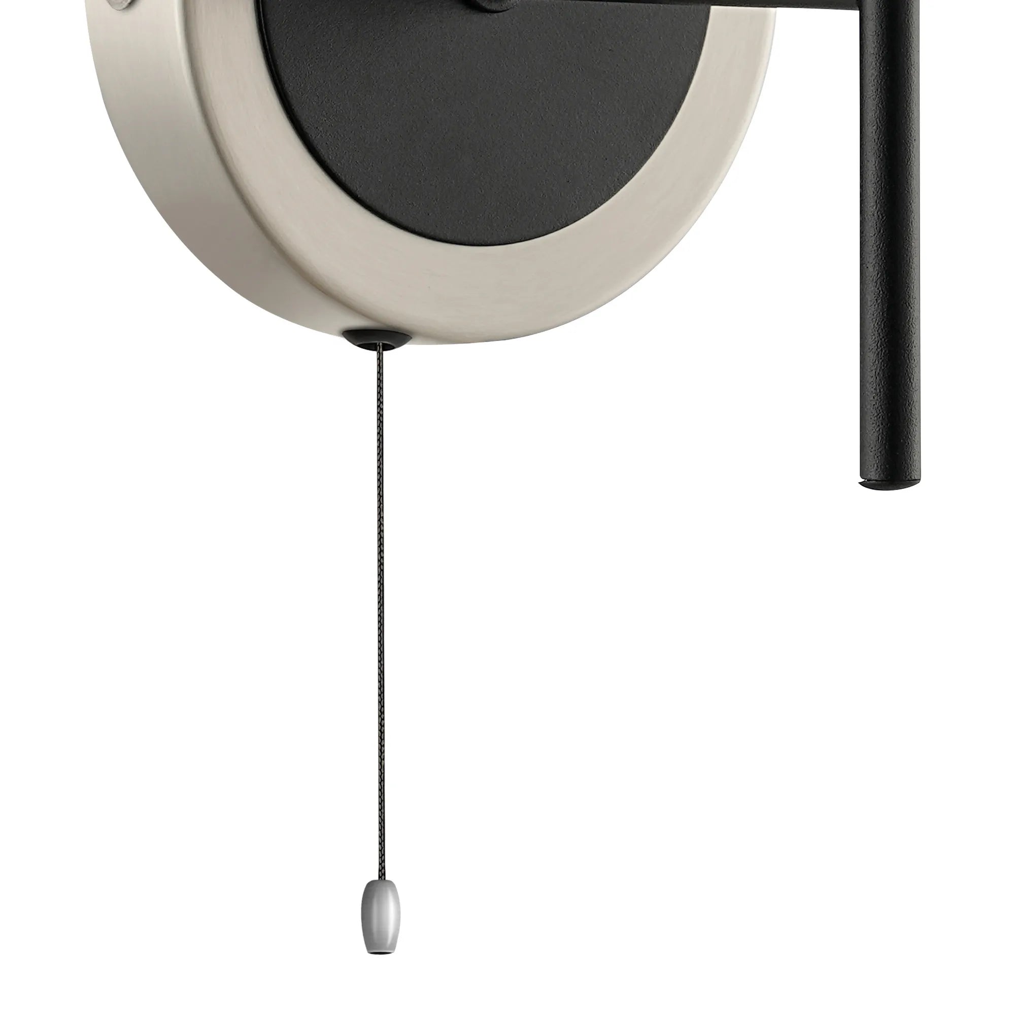 Sycamore Wall Light -Switched Satin Nickel & Satin Black