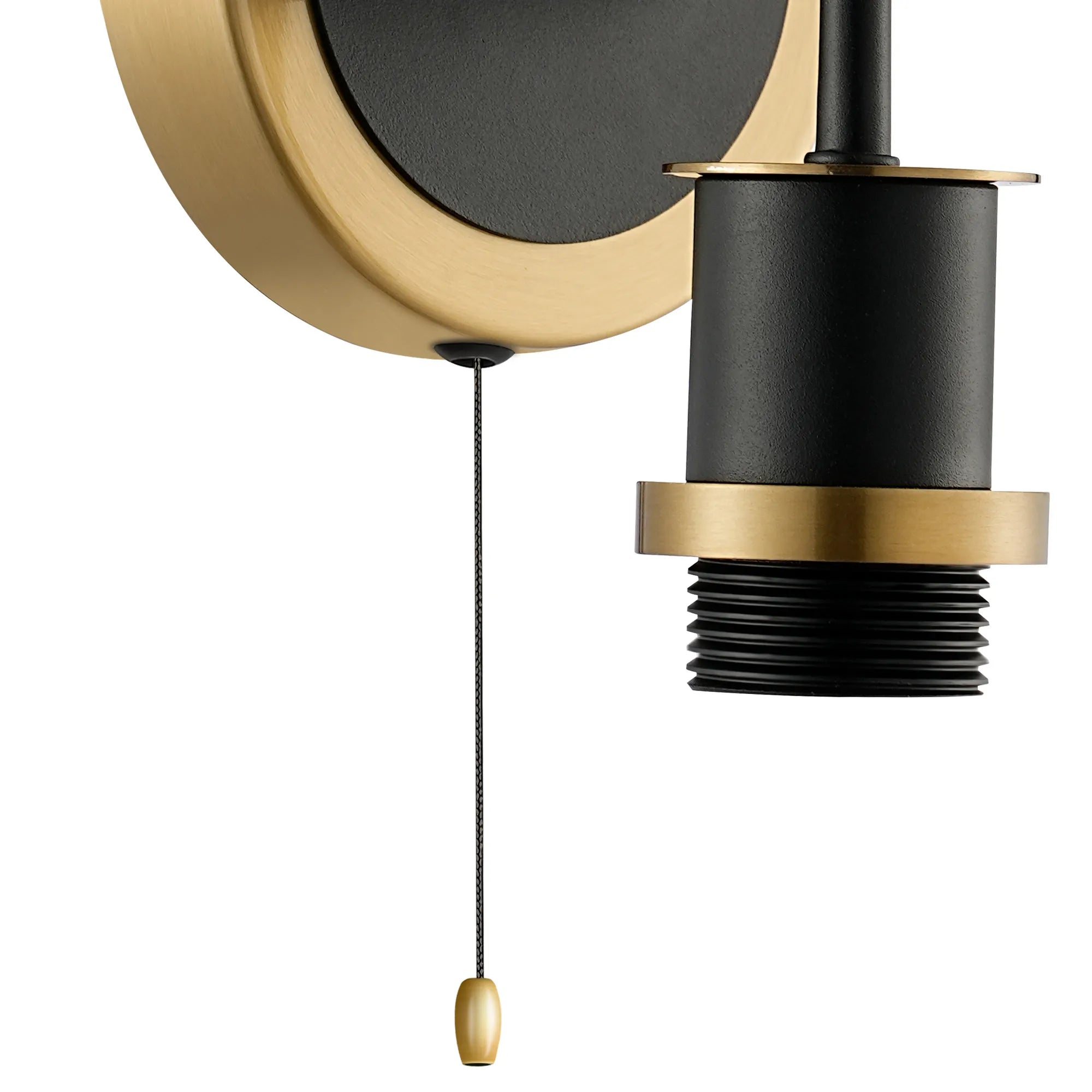 Sycamore Wall Light -Switched 2 Light - Brass & Satin Black