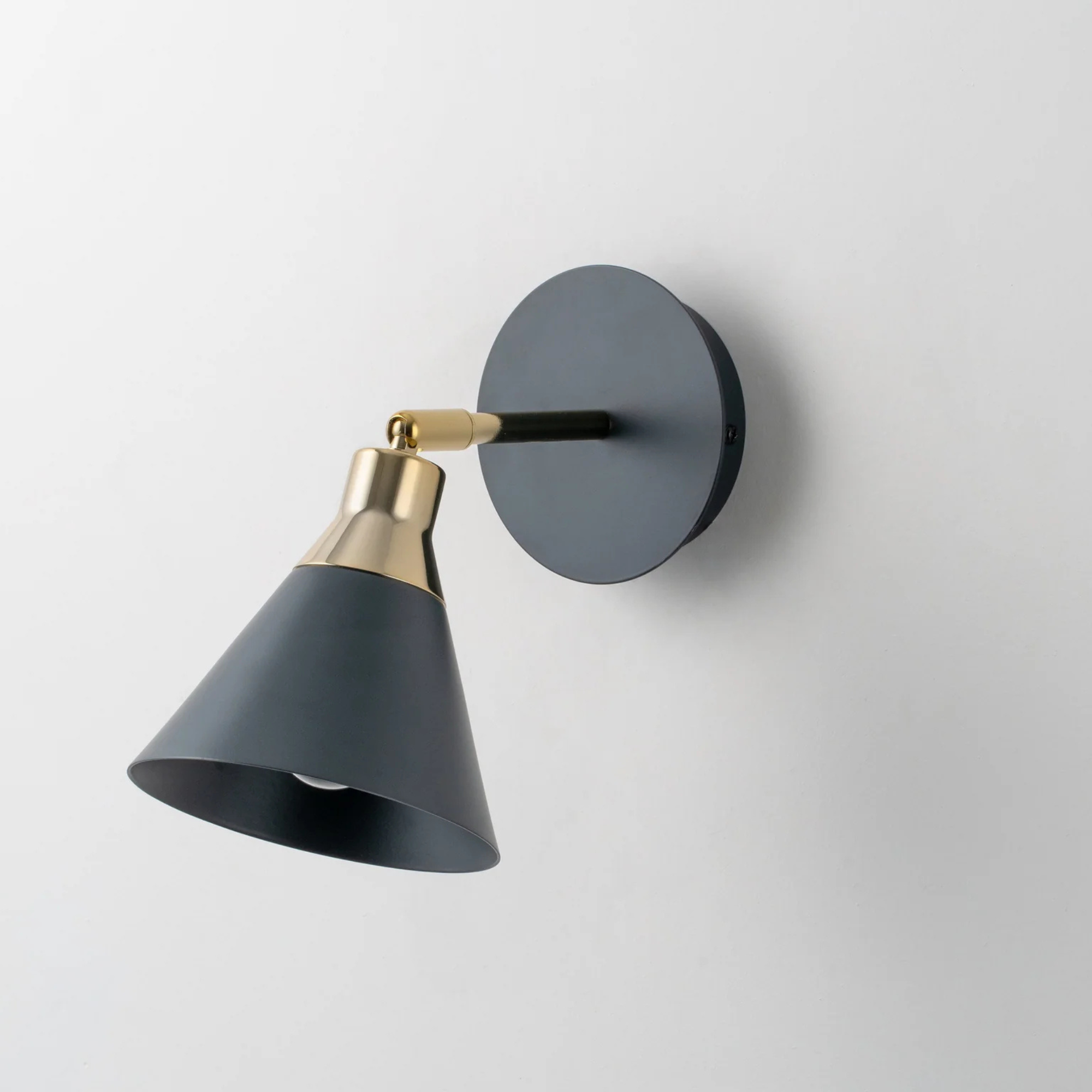 houseof. Cone Wall Light - Charcoal Grey