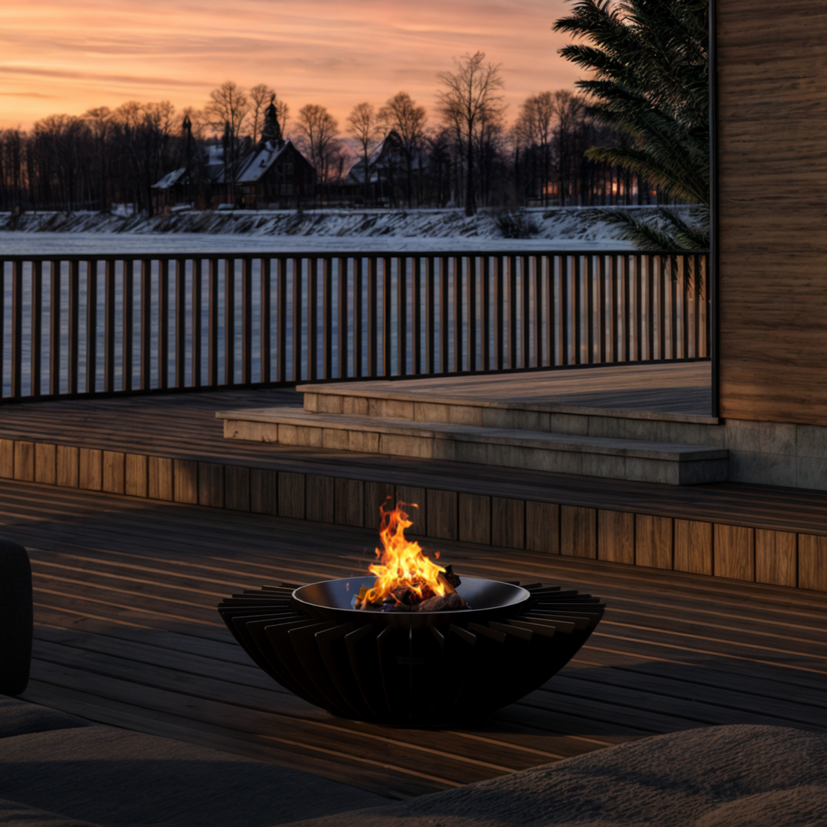 Glammfire Cosmo 13 Wood Burning Outdoor Fire Pit