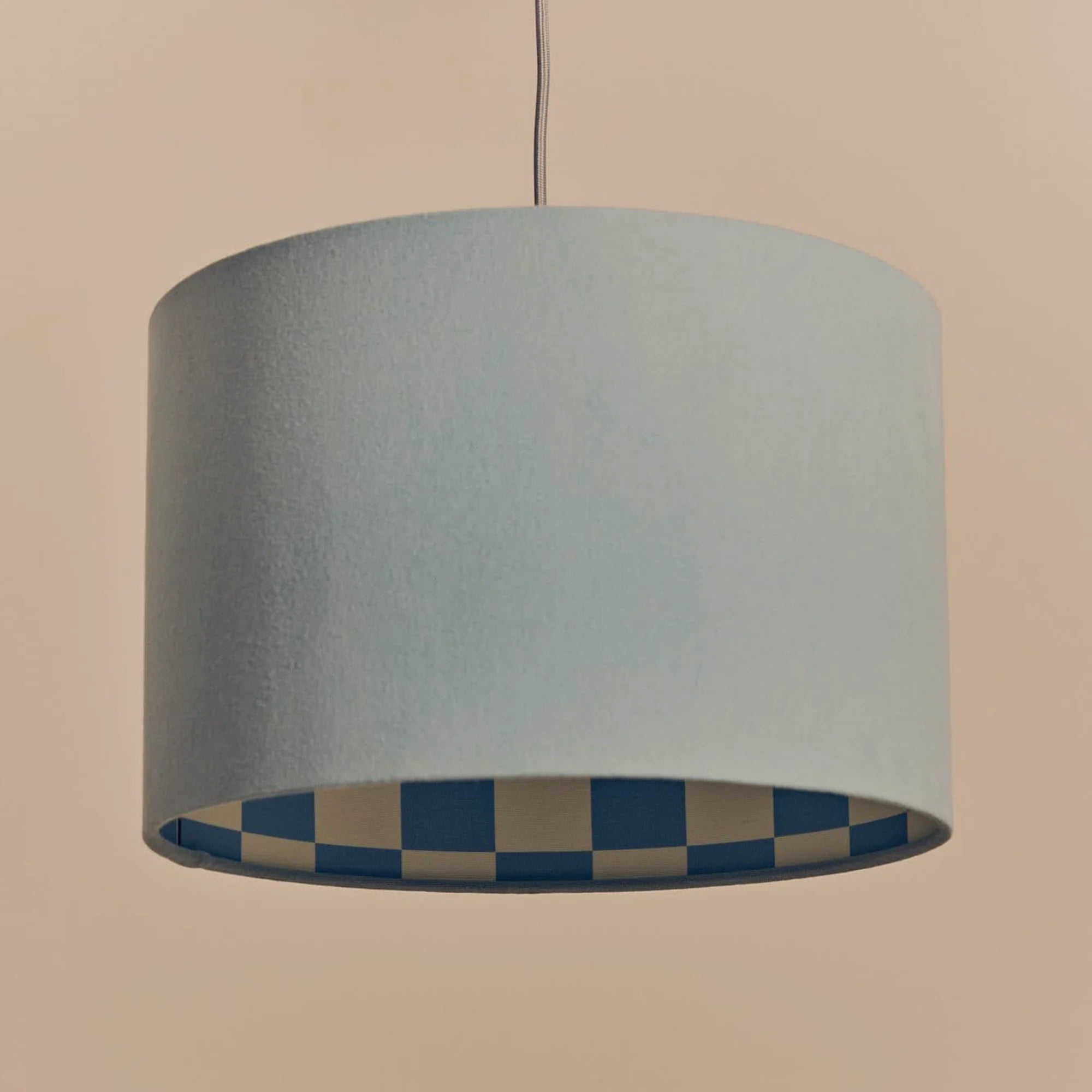 houseof. Checkered Drum Shade - Damson