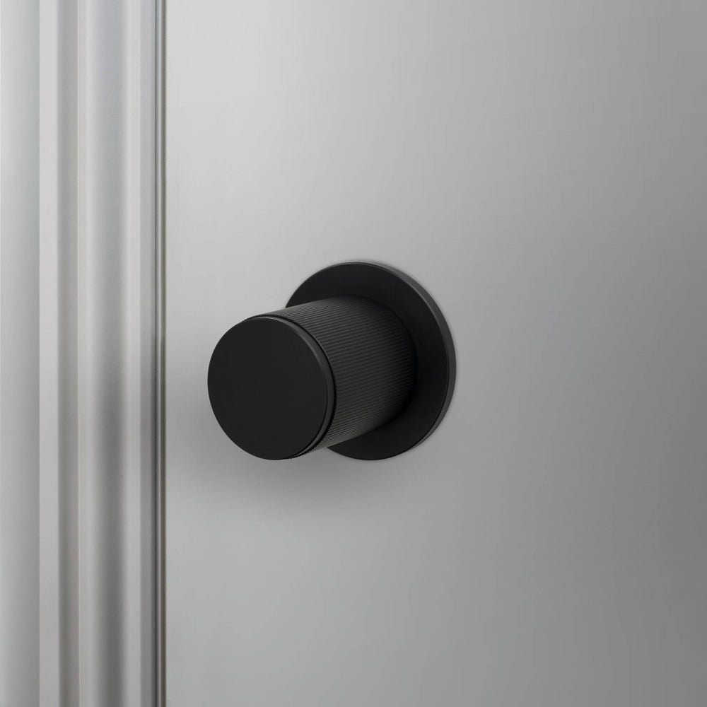 Buster + Punch Door Knob Set - Linear Knurl