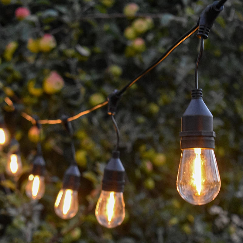Lumena Cosmic Draco Solar Warm White Festoon Lights with Remote Control