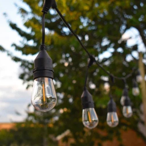 Lumena Cosmic Draco Solar Warm White Festoon Lights with Remote Control