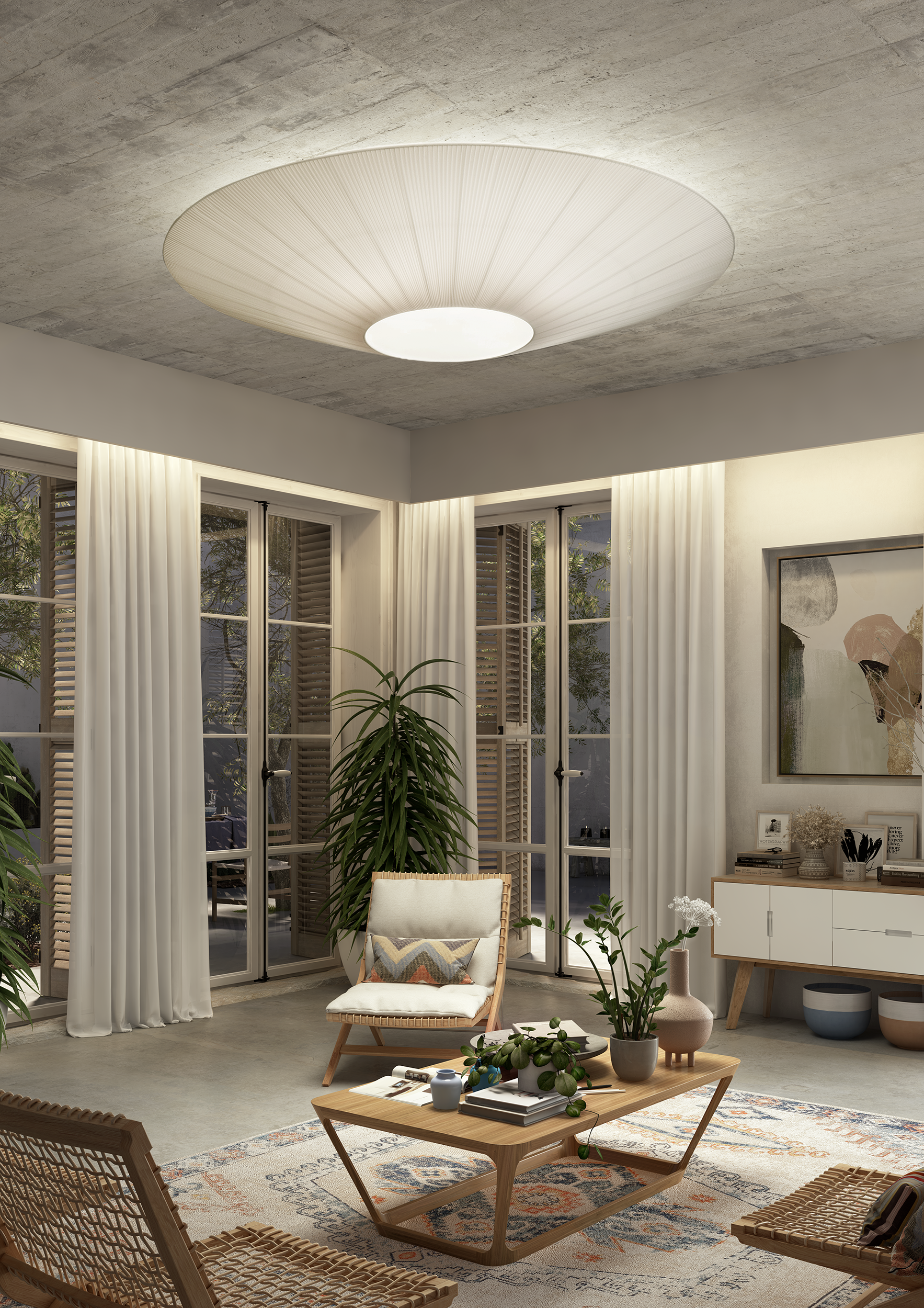 Bover Siam 200 XL Ceiling Light