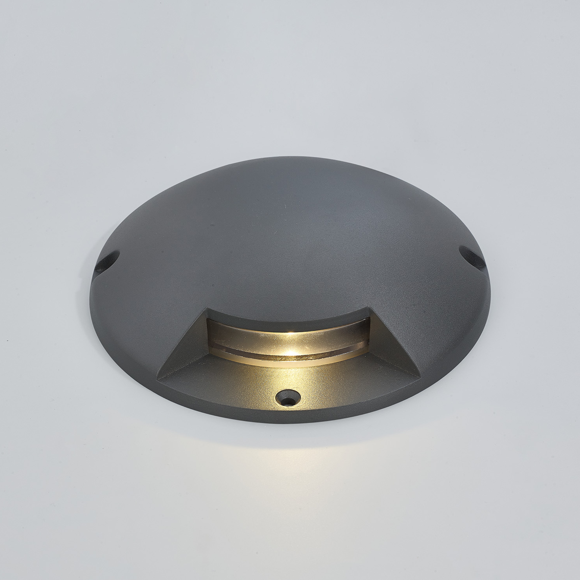 Fabula Capworth Surface Mounted 2W LED Drive Over Ground Light - Dark Grey