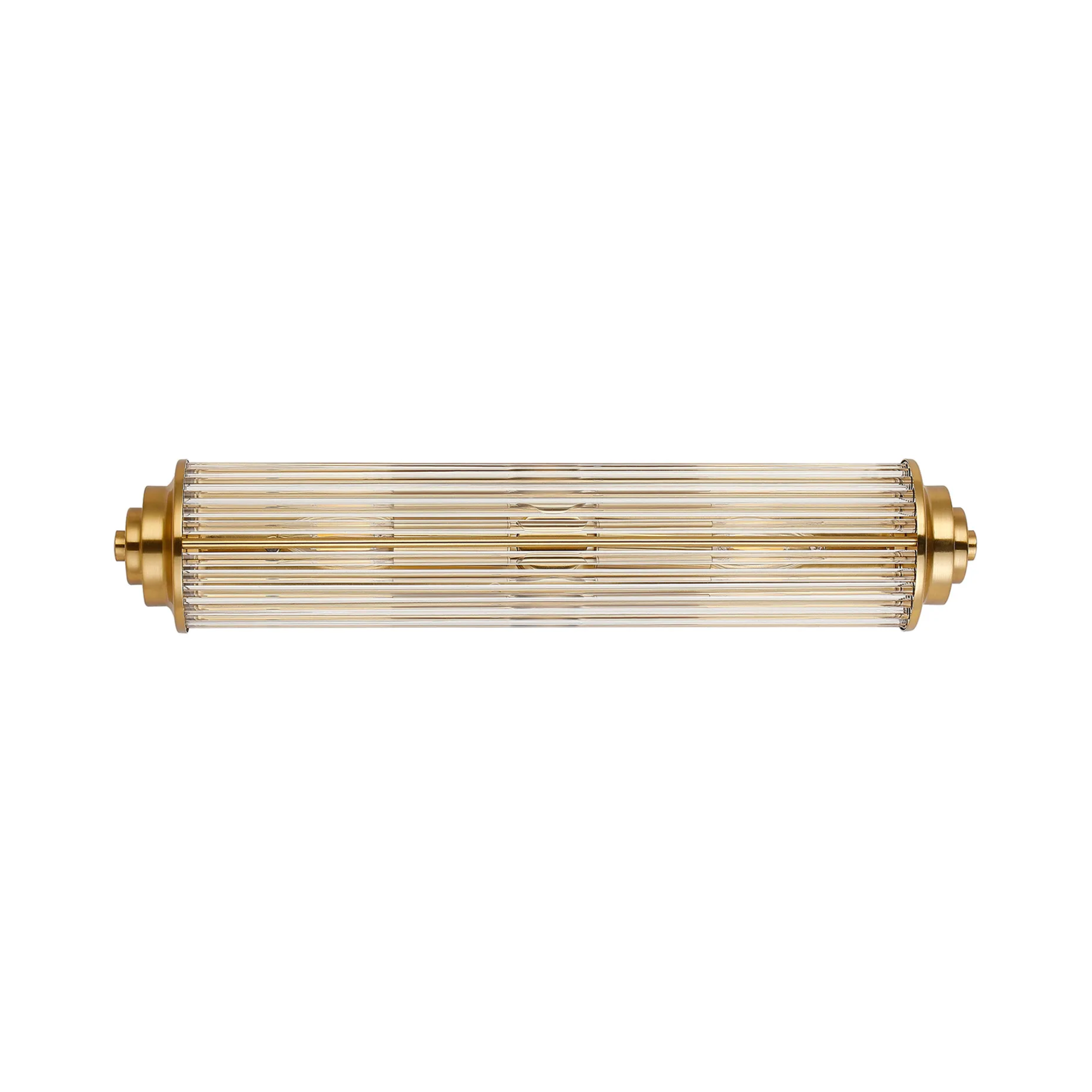 Fabula Wedgewood 2 Light Glass Rod E14 IP44 - Gold & Clear Glass