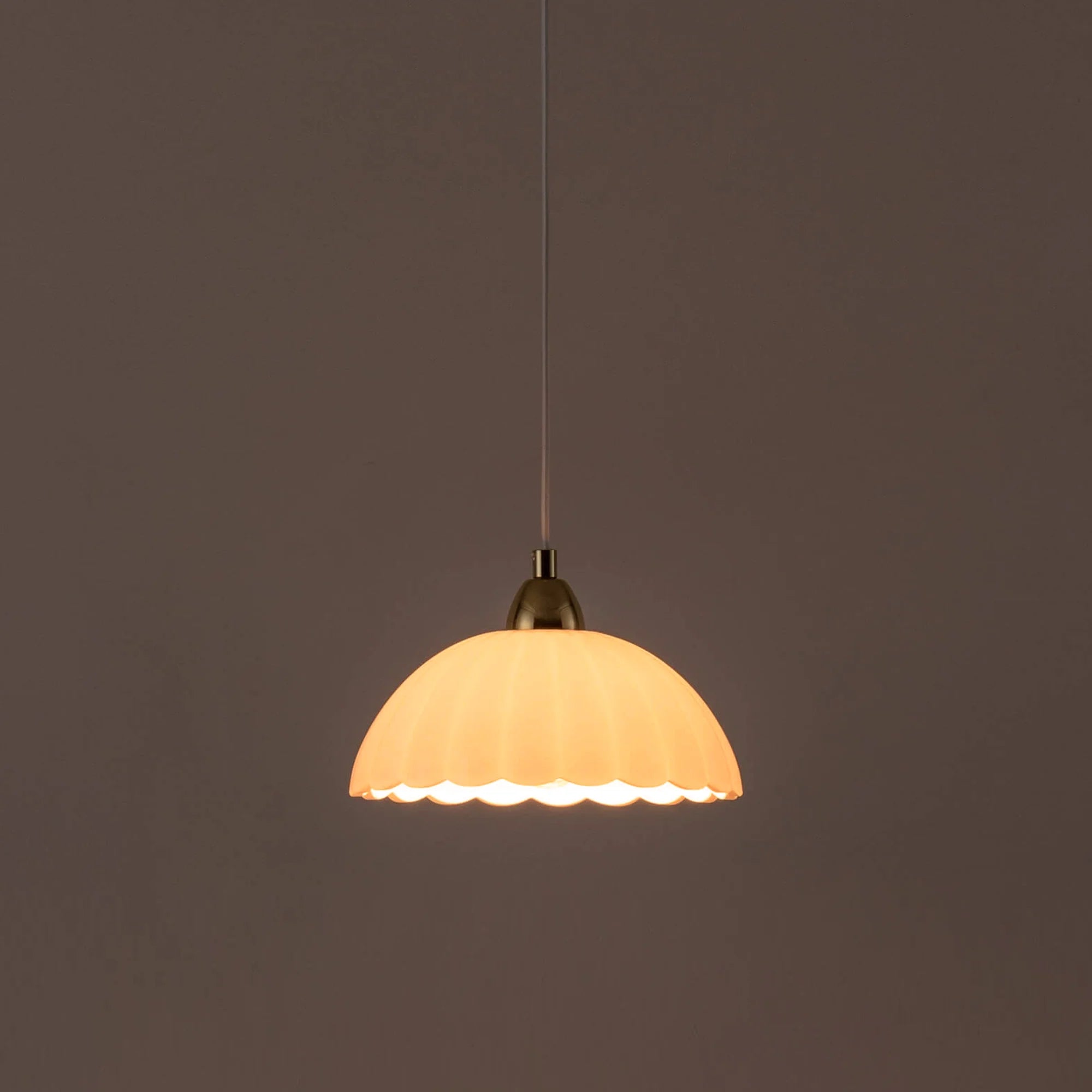 houseof. White Flower Glass Ceiling Pendant Light