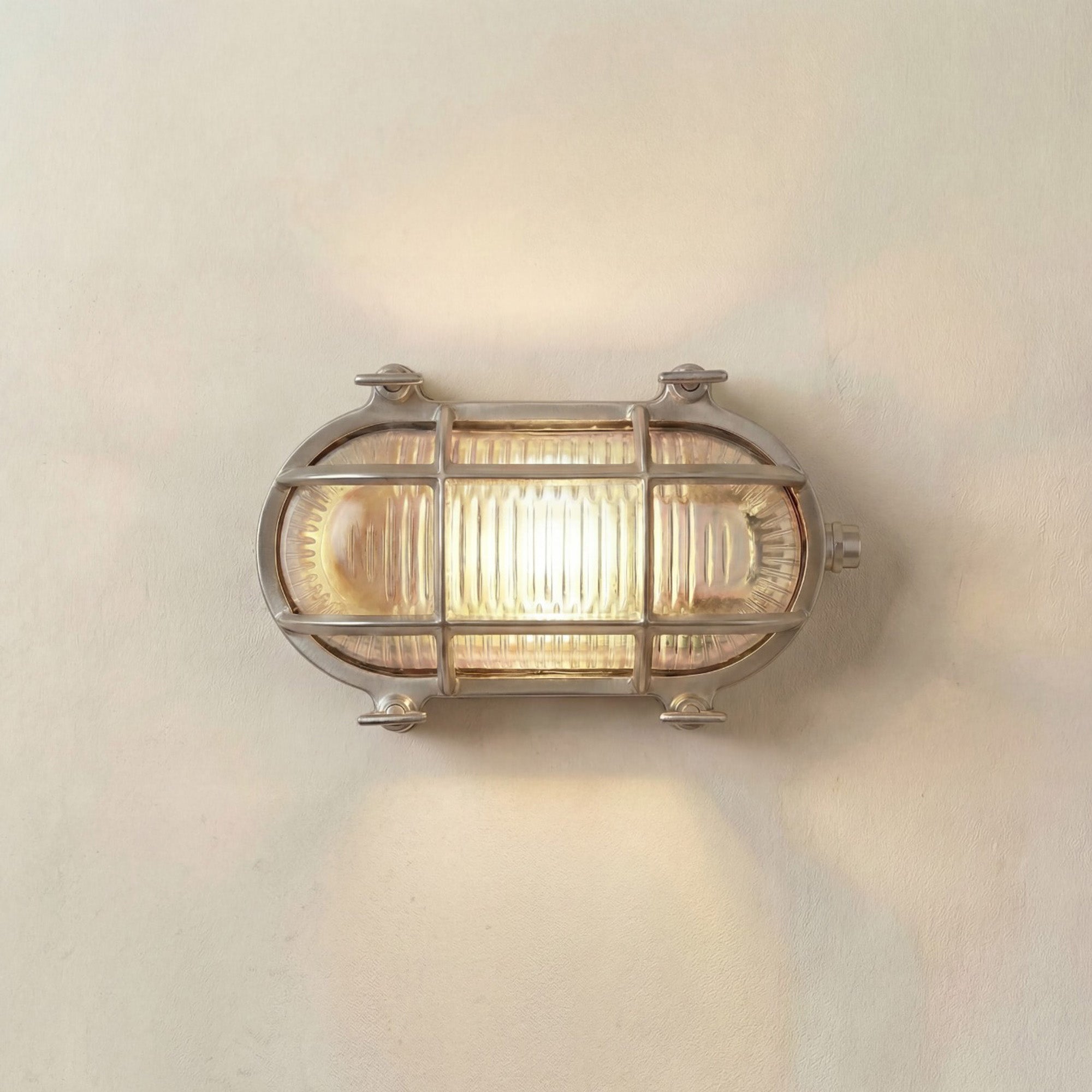 Navigator Horatio Junior Bulkhead Wall Light - Satin Nickel