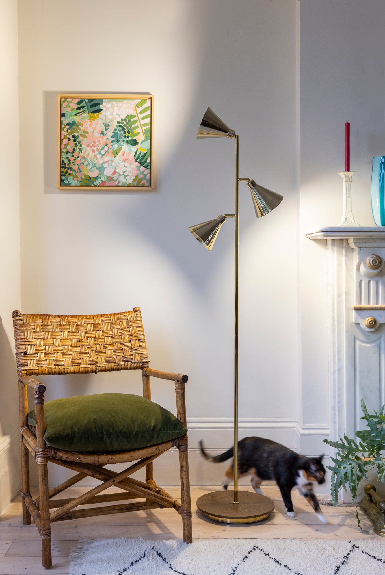 houseof. Cone Floor Lamp - Brass