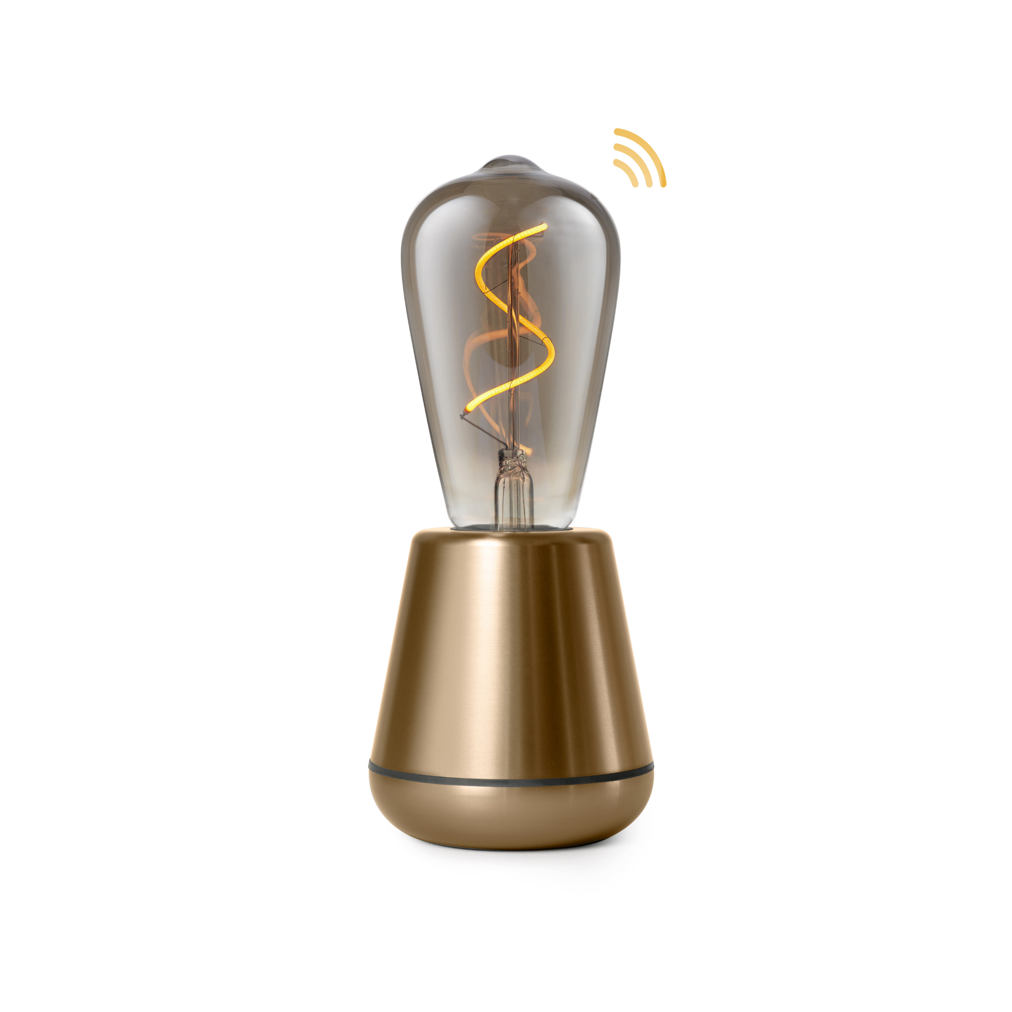 Humble One IP65 Table Light - Gold & Smoked Bulb