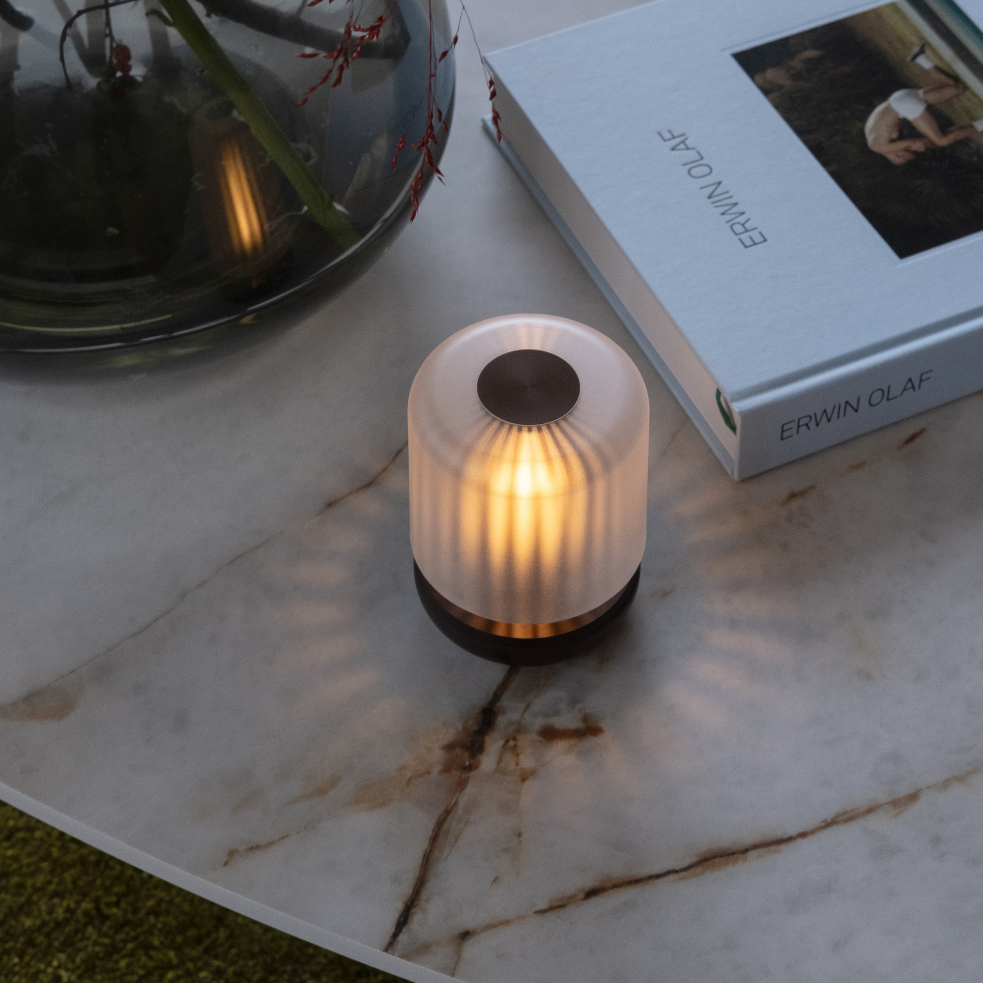 Humble Firefly Table Lamp - Bronze & Frosted Shade