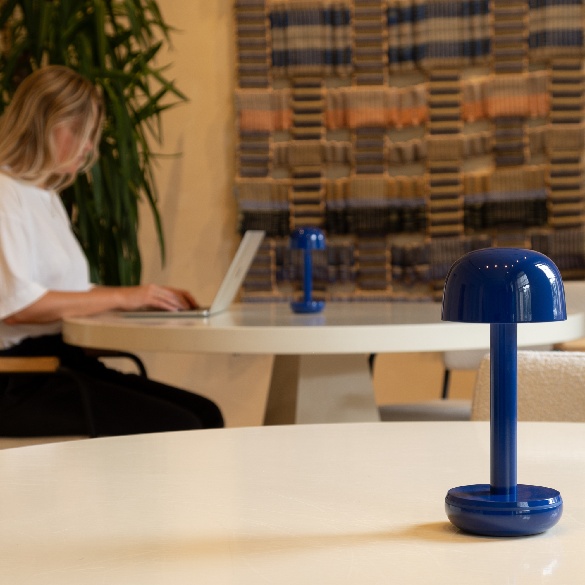 Humble Two Table Light - Cobalt Blue