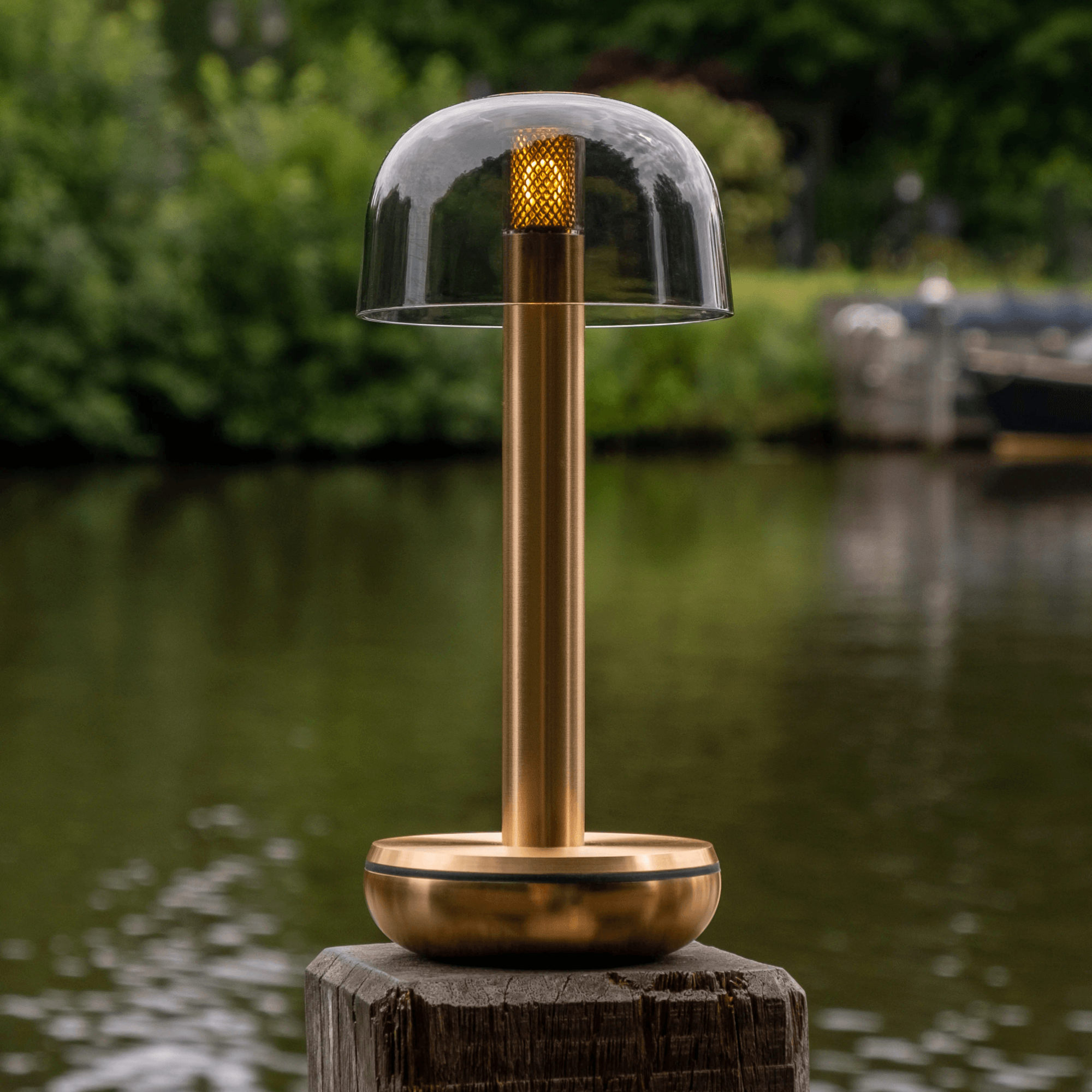 Humble Two Table Light - Gold Smoked Shade