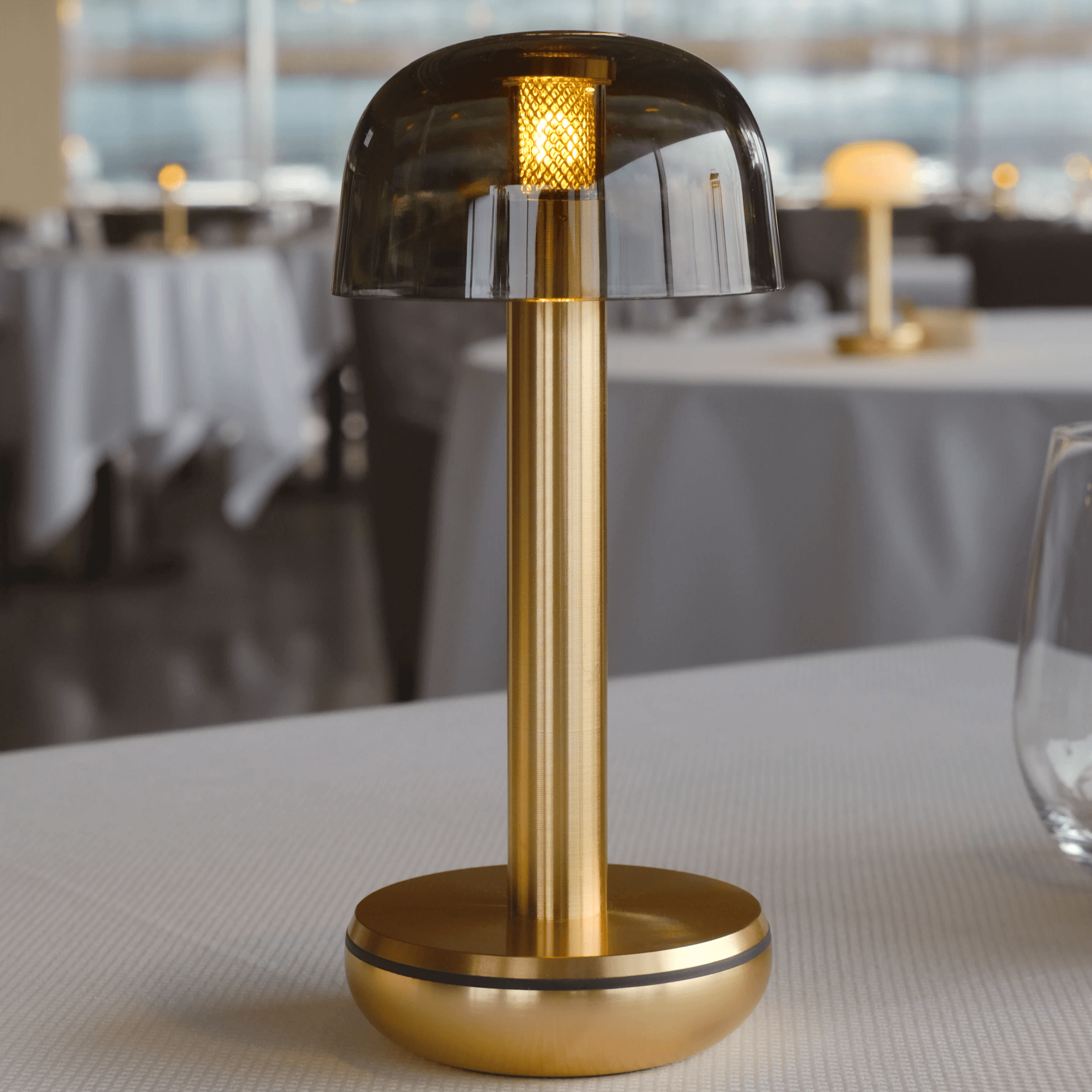 Humble Two Table Light - Gold Smoked Shade