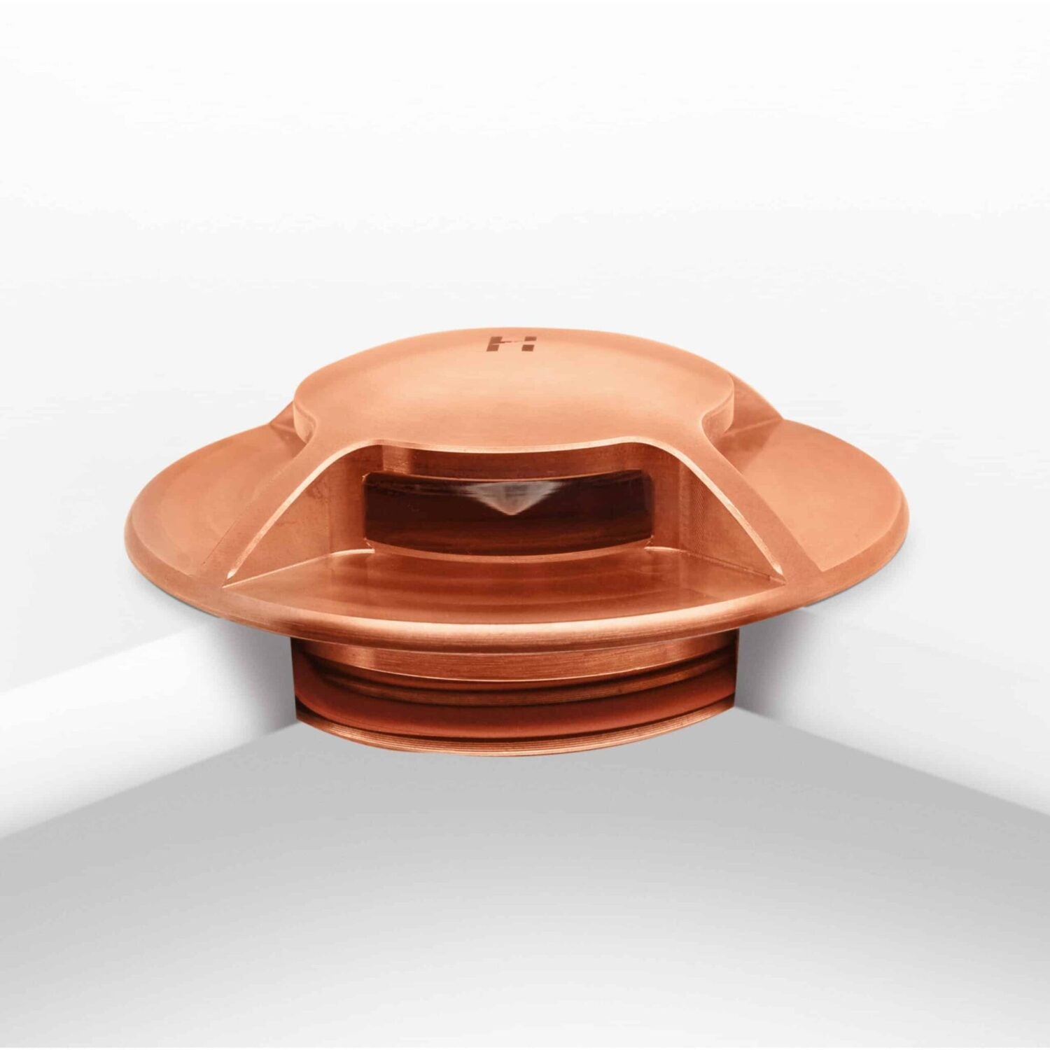 Hunza Pure LED SLIM Recessed Path Light 3 Facet - Copper - Low Voltage