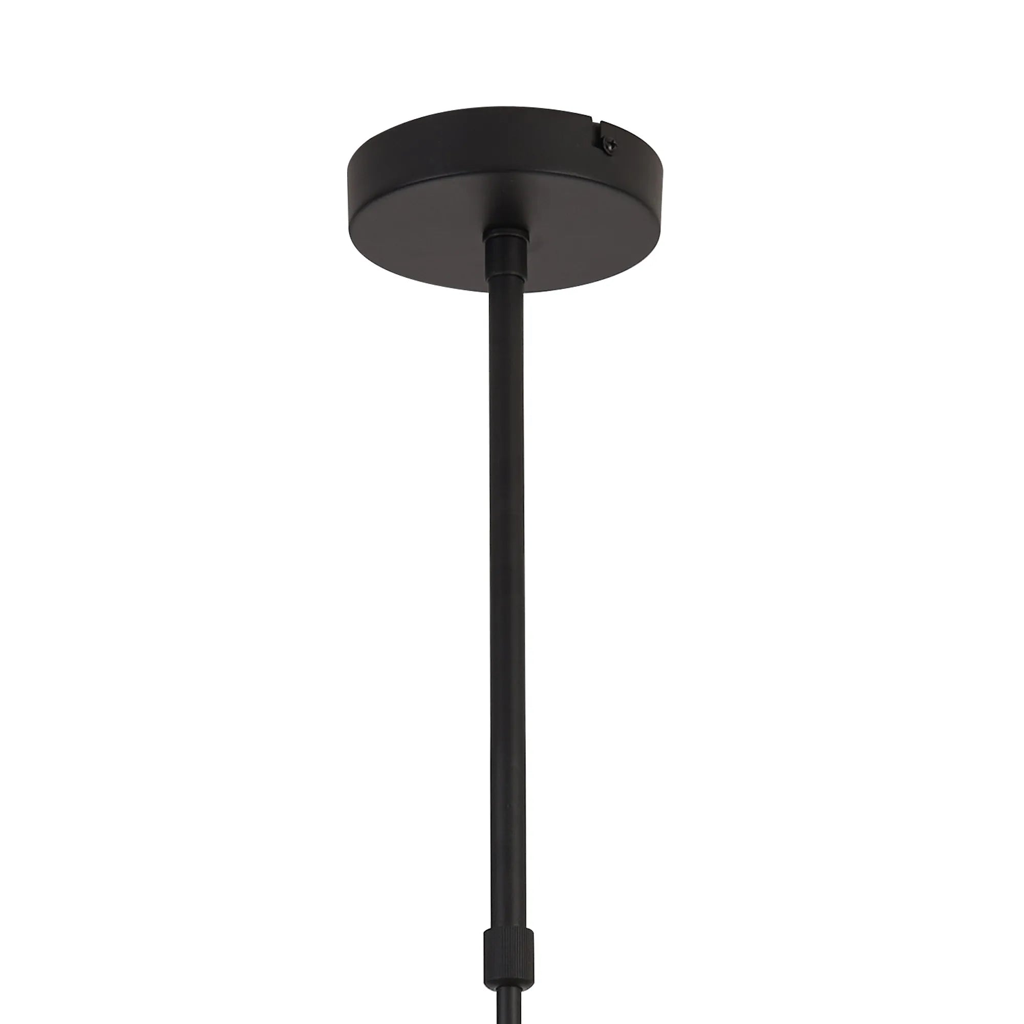 Deacon Vertical Linear Telescopic Pendant (Frame Only) 10 Light - Satin Black