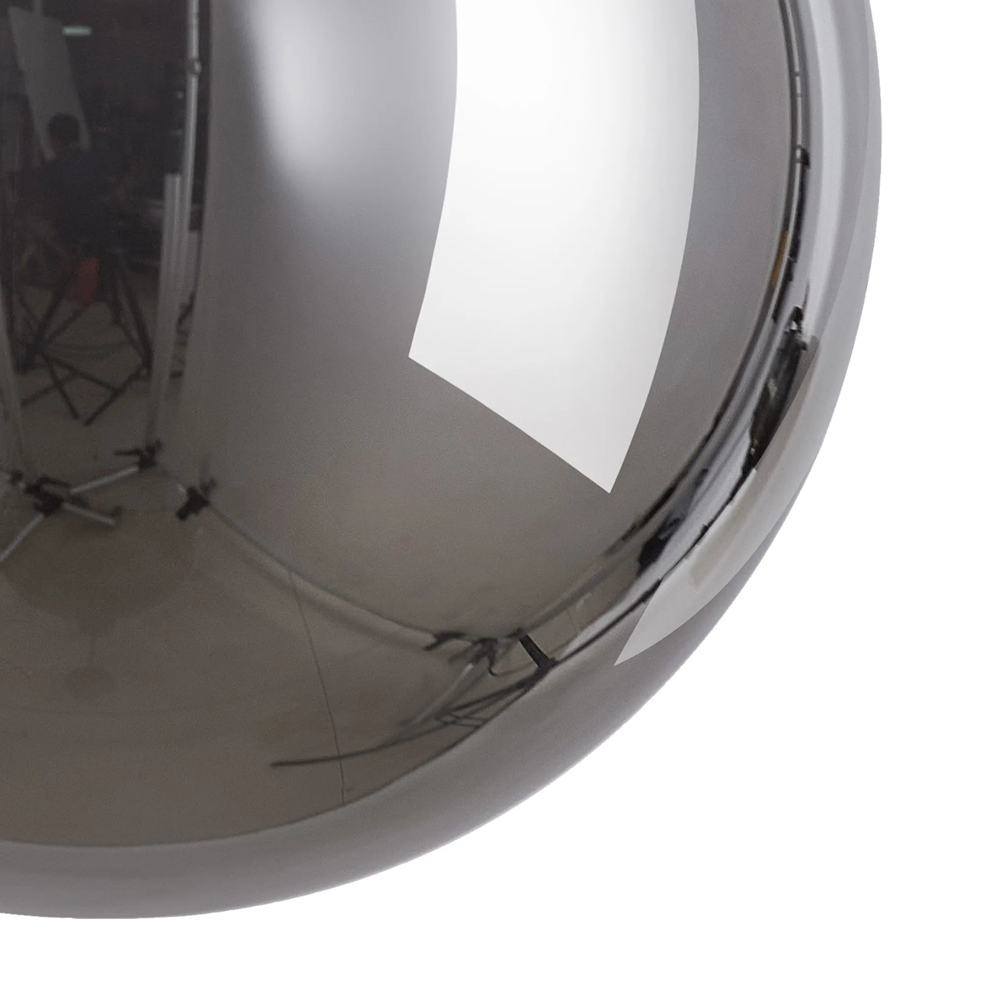 Deacon 10cm Round Chrome Plated Glass