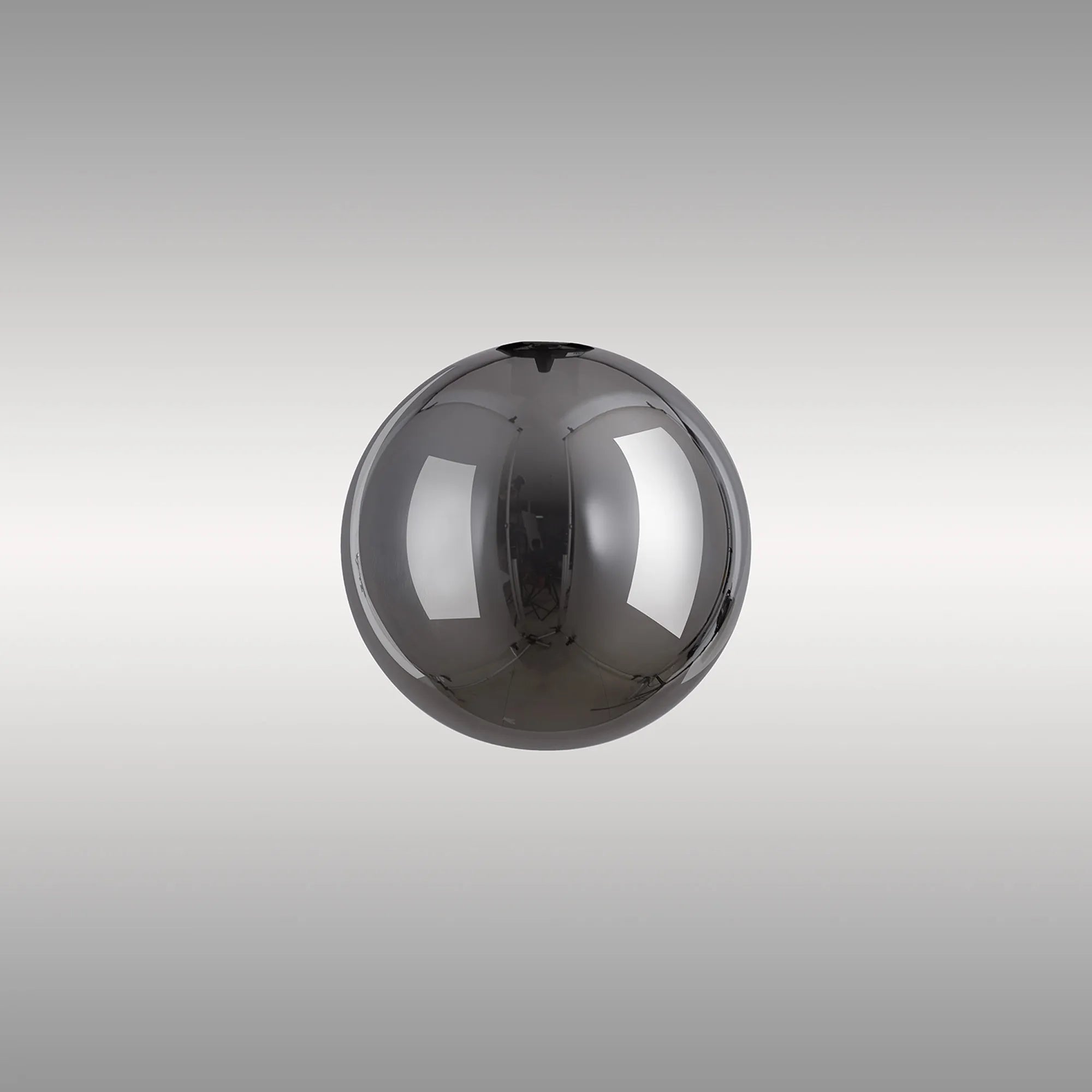 Deacon 9cm Round Chrome Plated Glass
