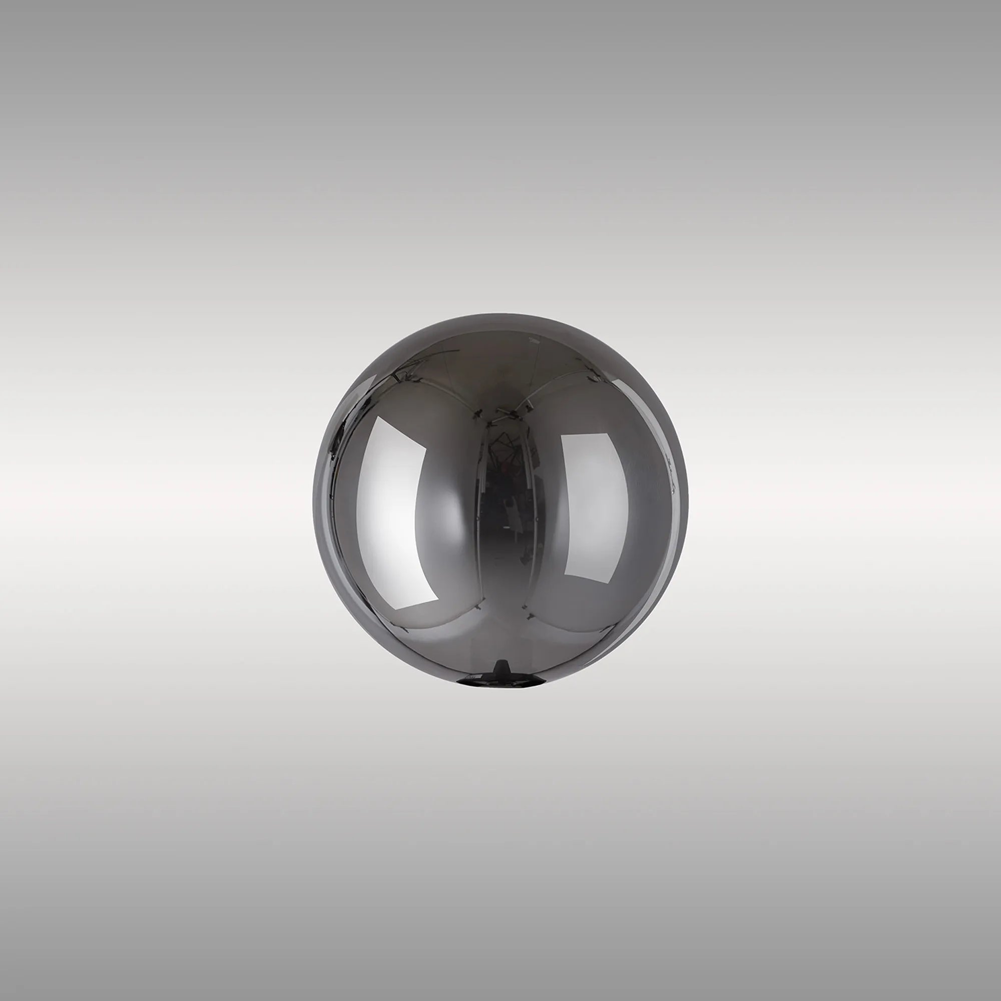 Deacon 9cm Round Chrome Plated Glass