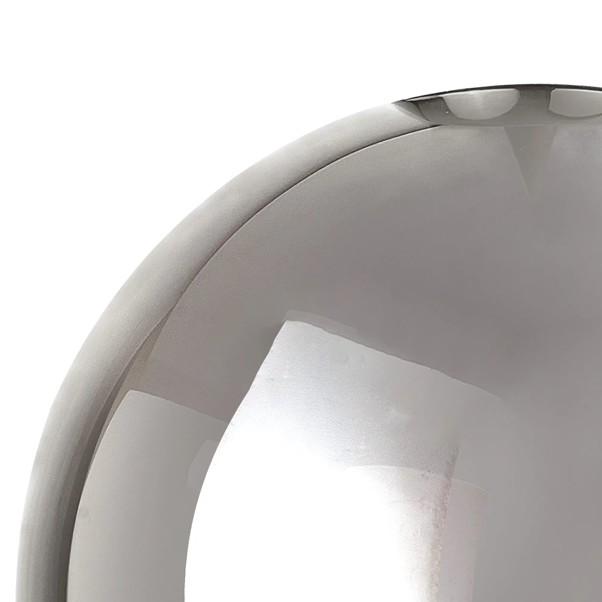 Deacon 15cm Round Smoke Plated Glass