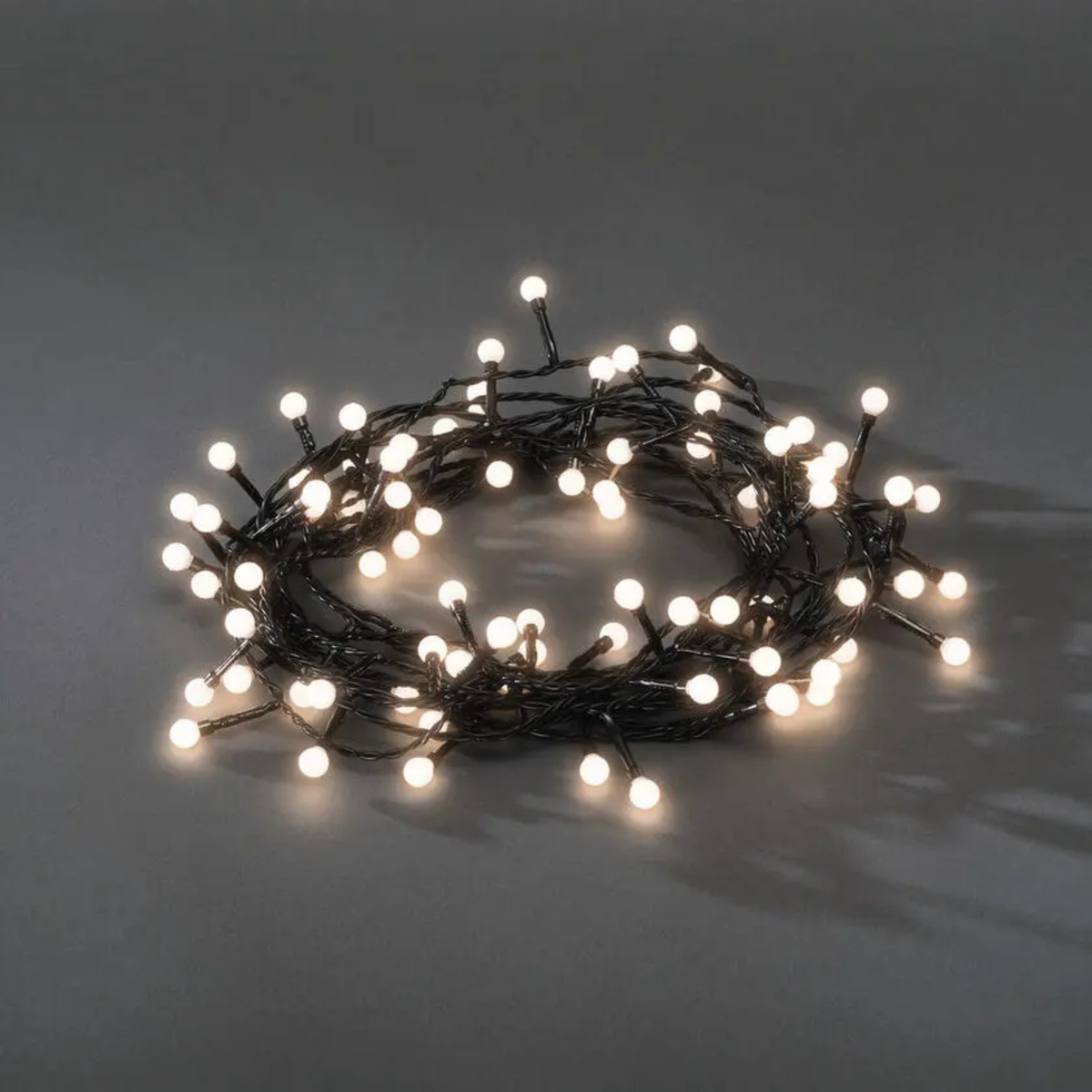 Konstsmide Christmas 6.32m Cherry Light Set - 80 LED - Warm White - Dimmable - Clearance