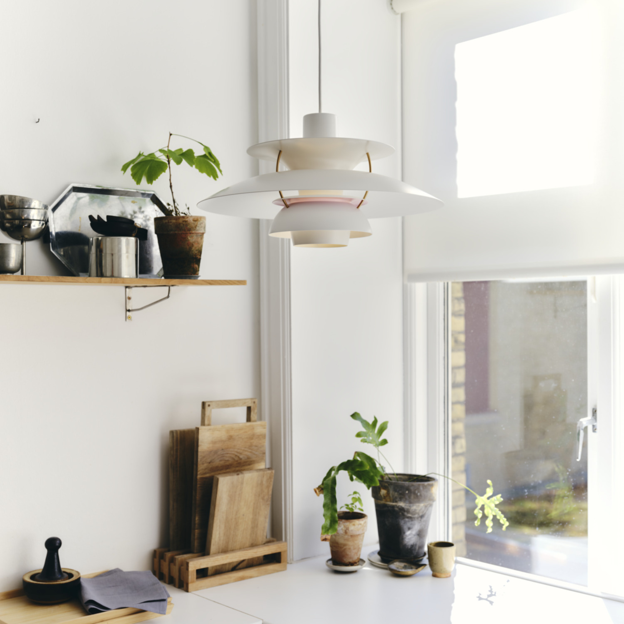 Louis Poulsen PH 5 Pendant Light - White Collection