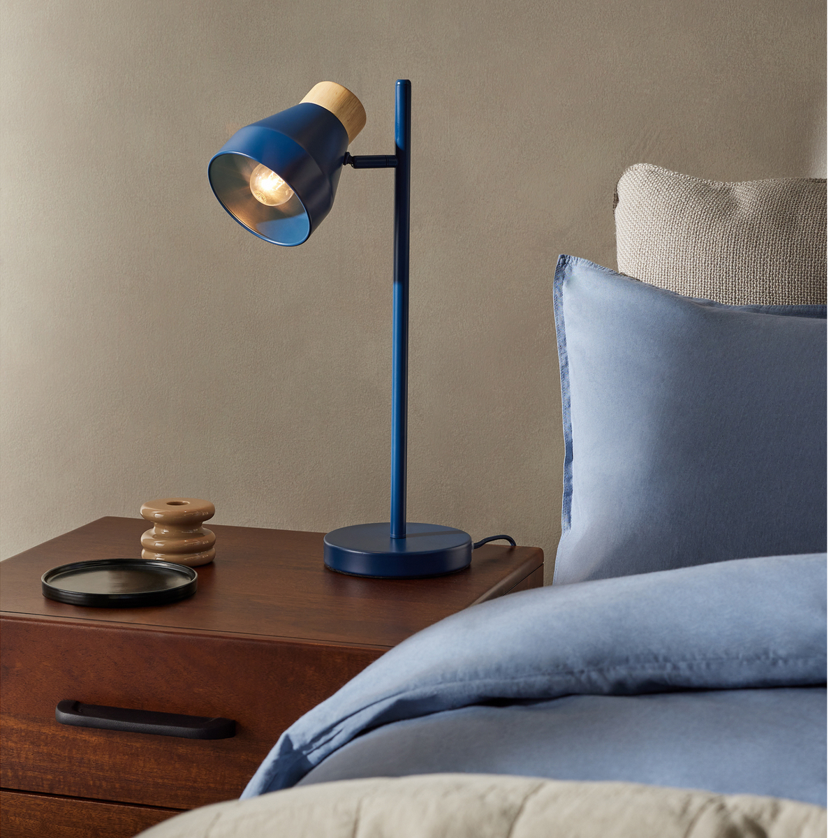 MADE.COM Albert Table Lamp - Navy